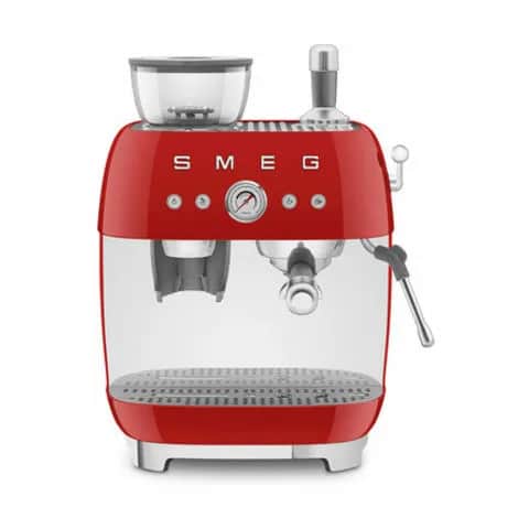 50's Style Espressomaskine, rød, large