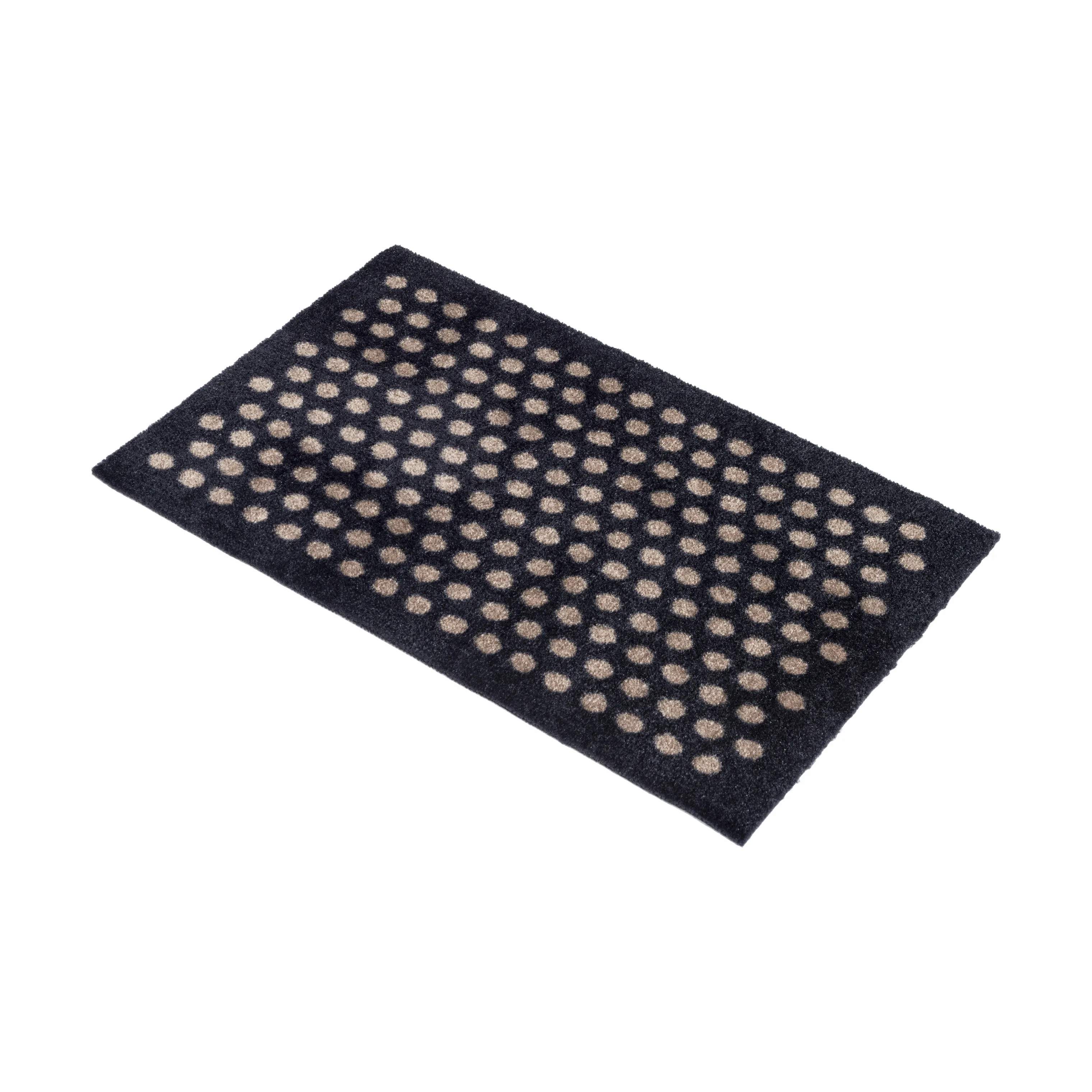 Tica Copenhagen Dørmåtter Dot Gulvmåtte i Sort/sand, B40 x L60 cm, 4