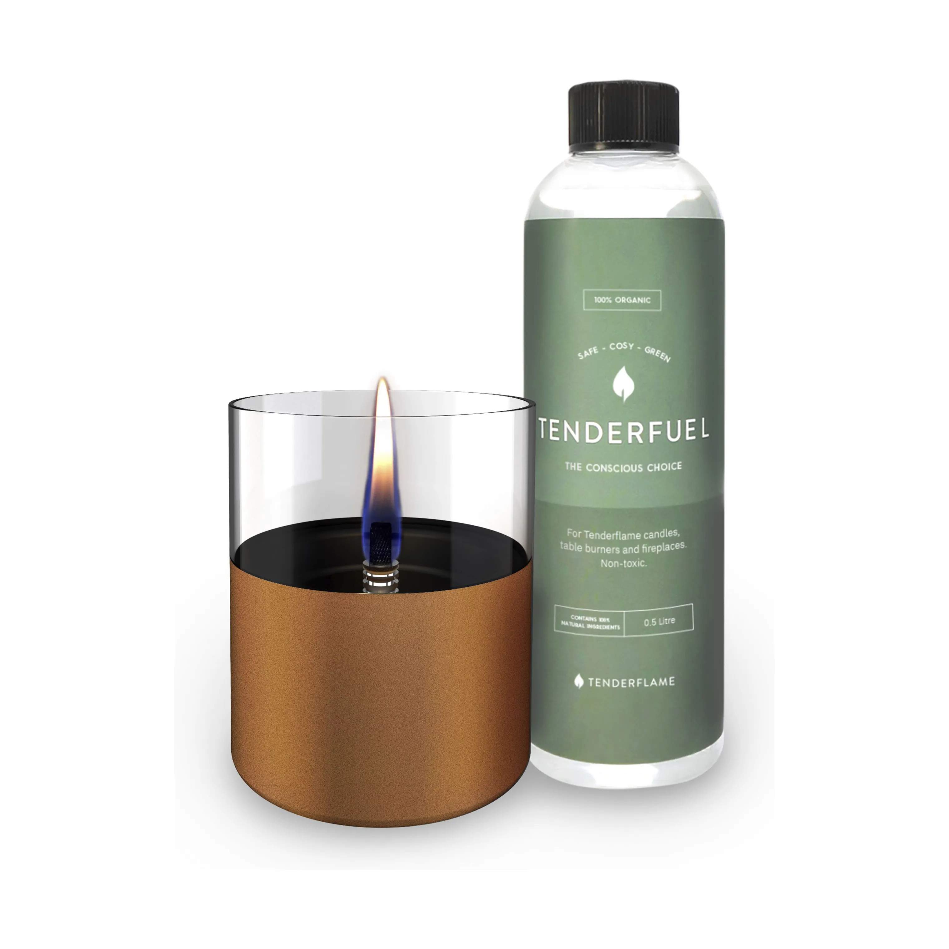 TenderFlame Fyrfadsstage Lilly Bordlanternesæt - 2 dele i Copper, 1