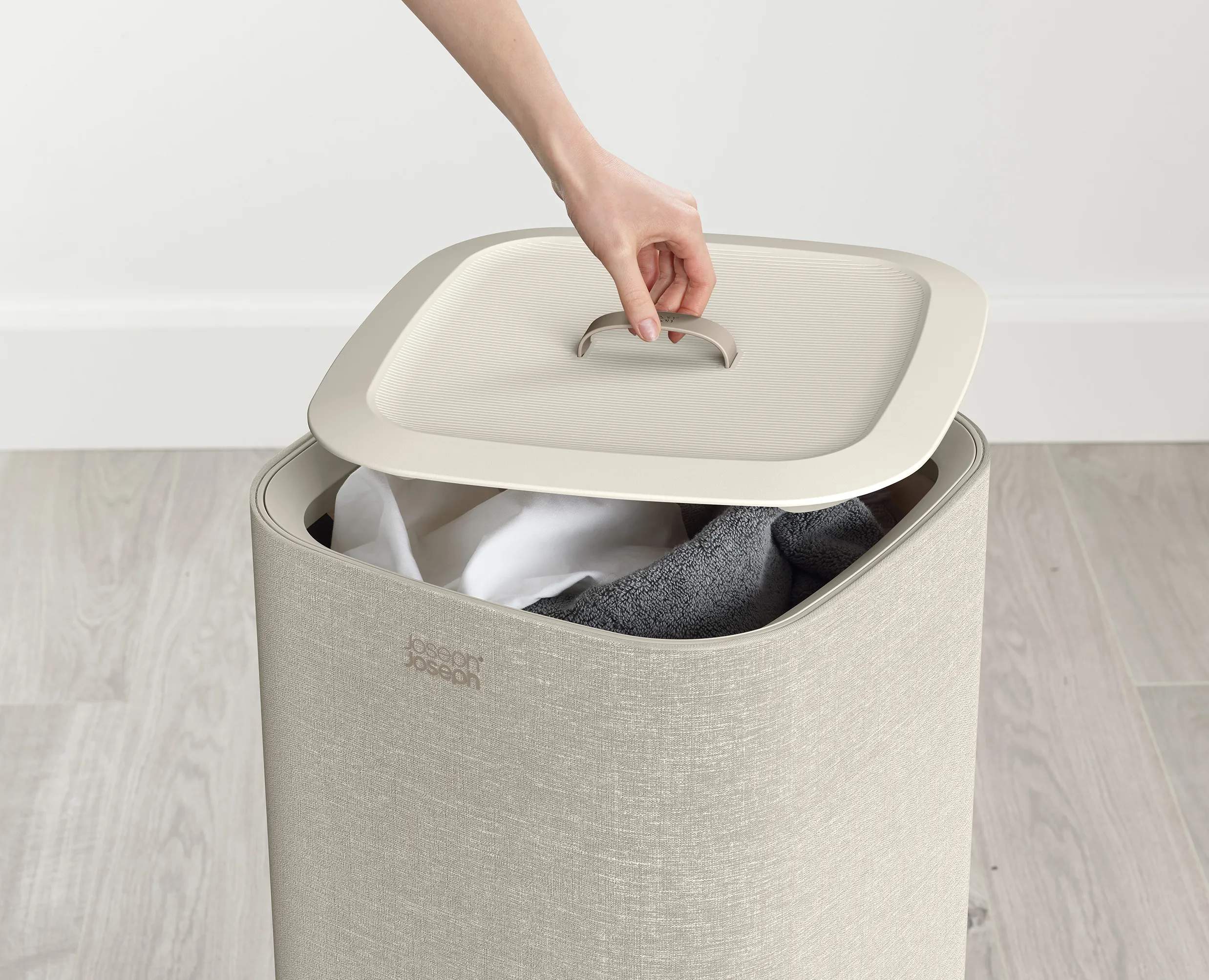 Joseph Joseph Vasketøjskurve Tota One Vasketøjskurv i Beige, 60 L, 3