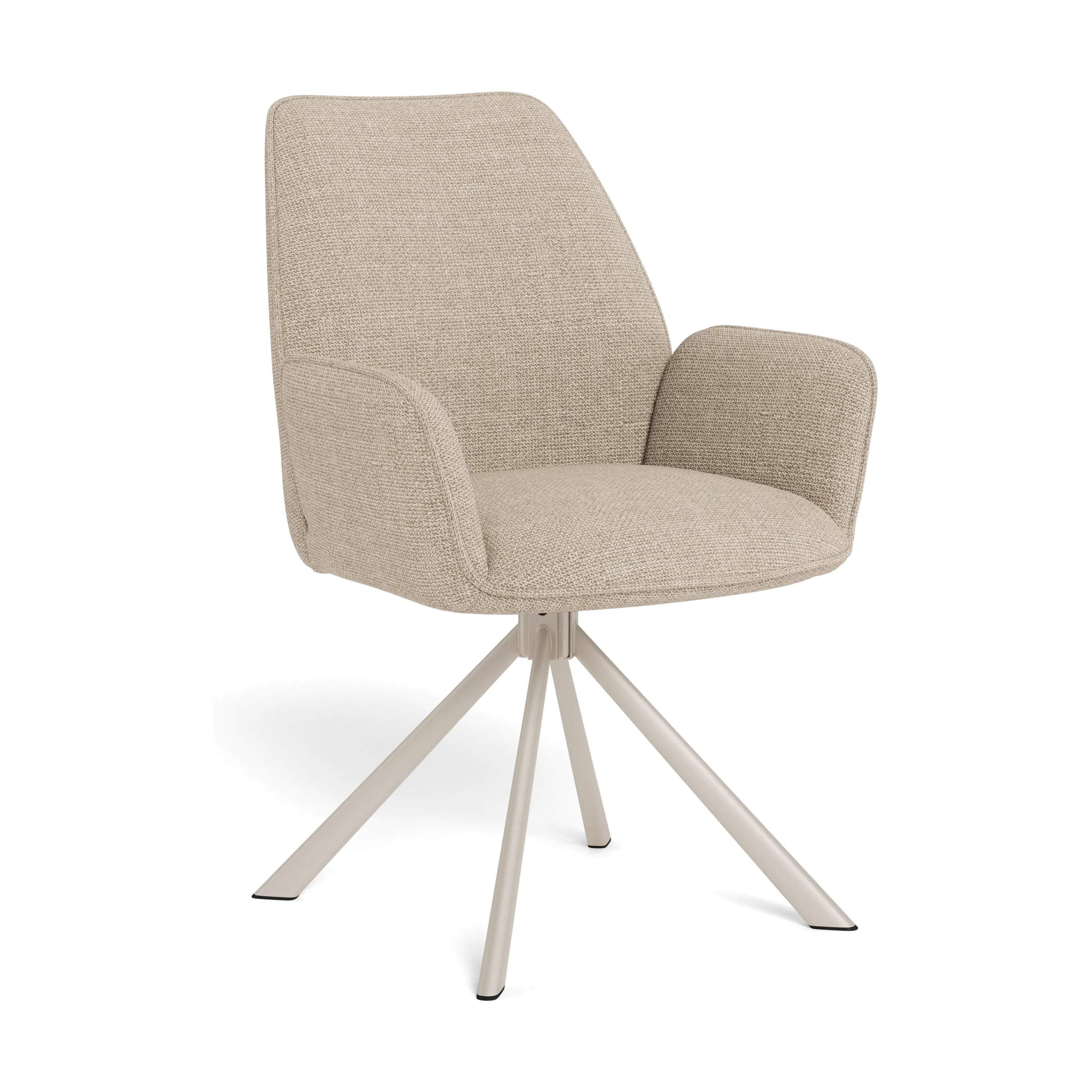 CASA Living Spisebordsstole Glenda Spisebordsstol - 2 stk. i Beige/beige stel, 3
