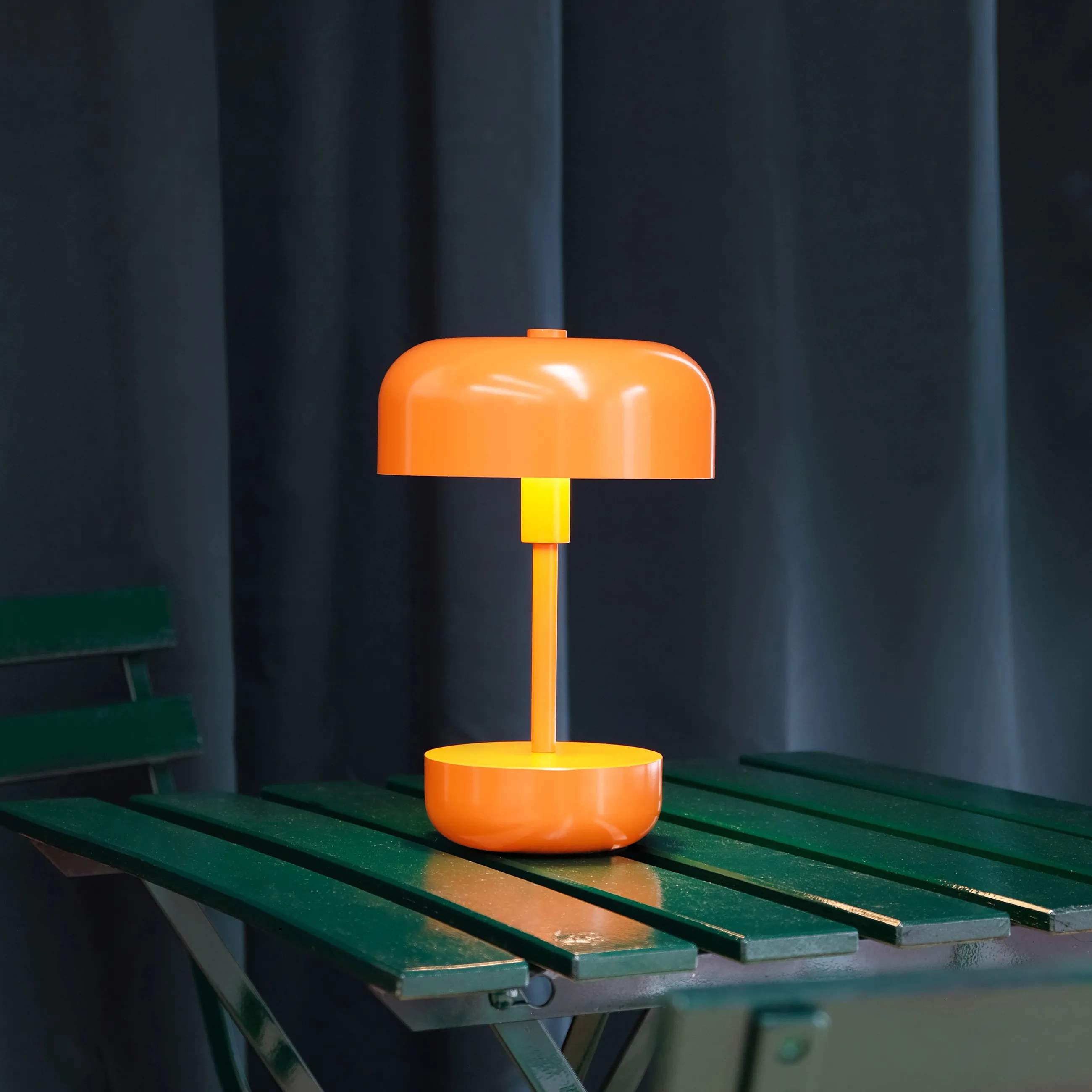 Dyberg Larsen Bordlamper Haipot Genopladelig Bordlampe i Orange, 2