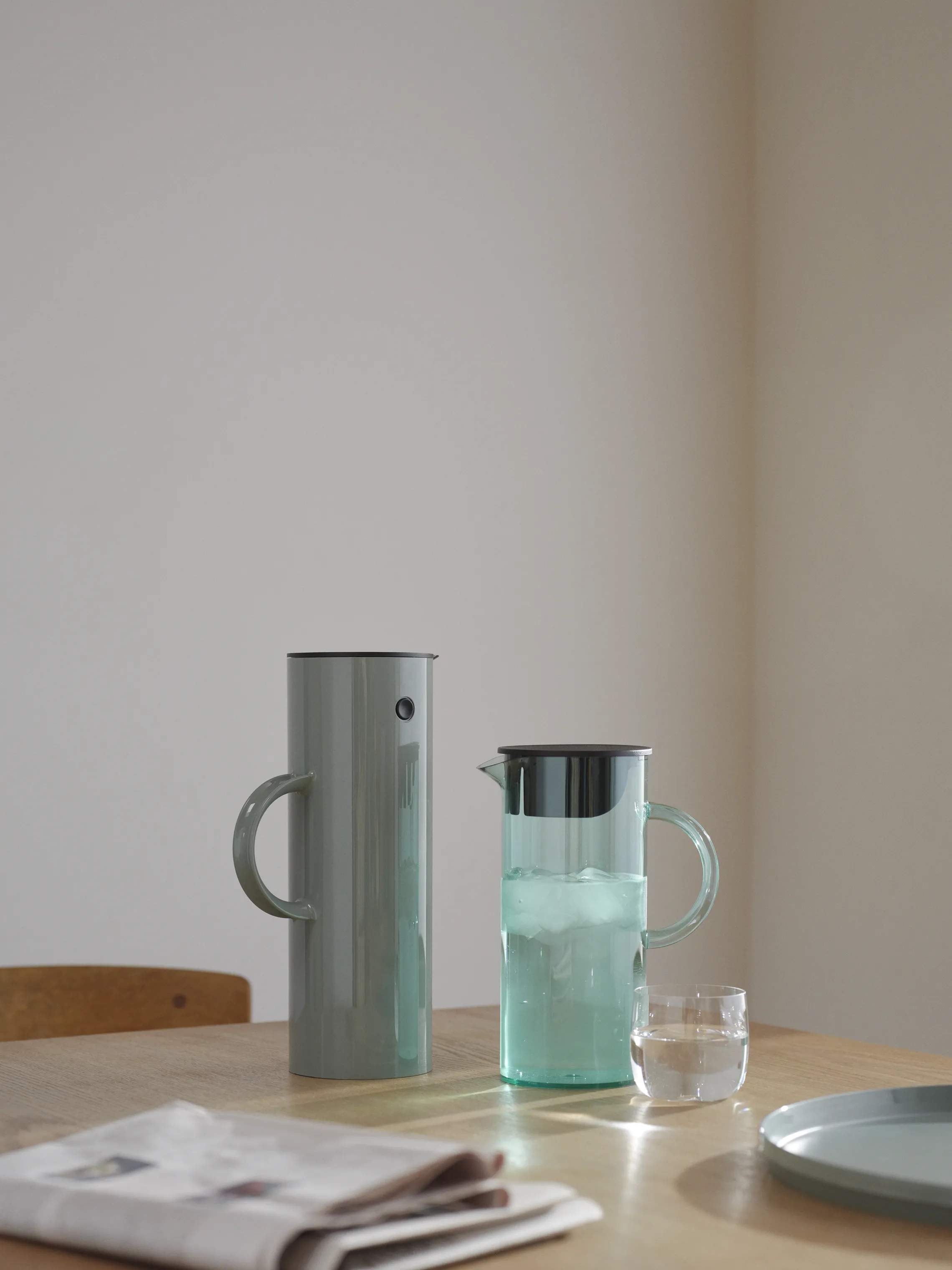Stelton Serveringskander EM77 Kande m. låg i Dusty green, 2
