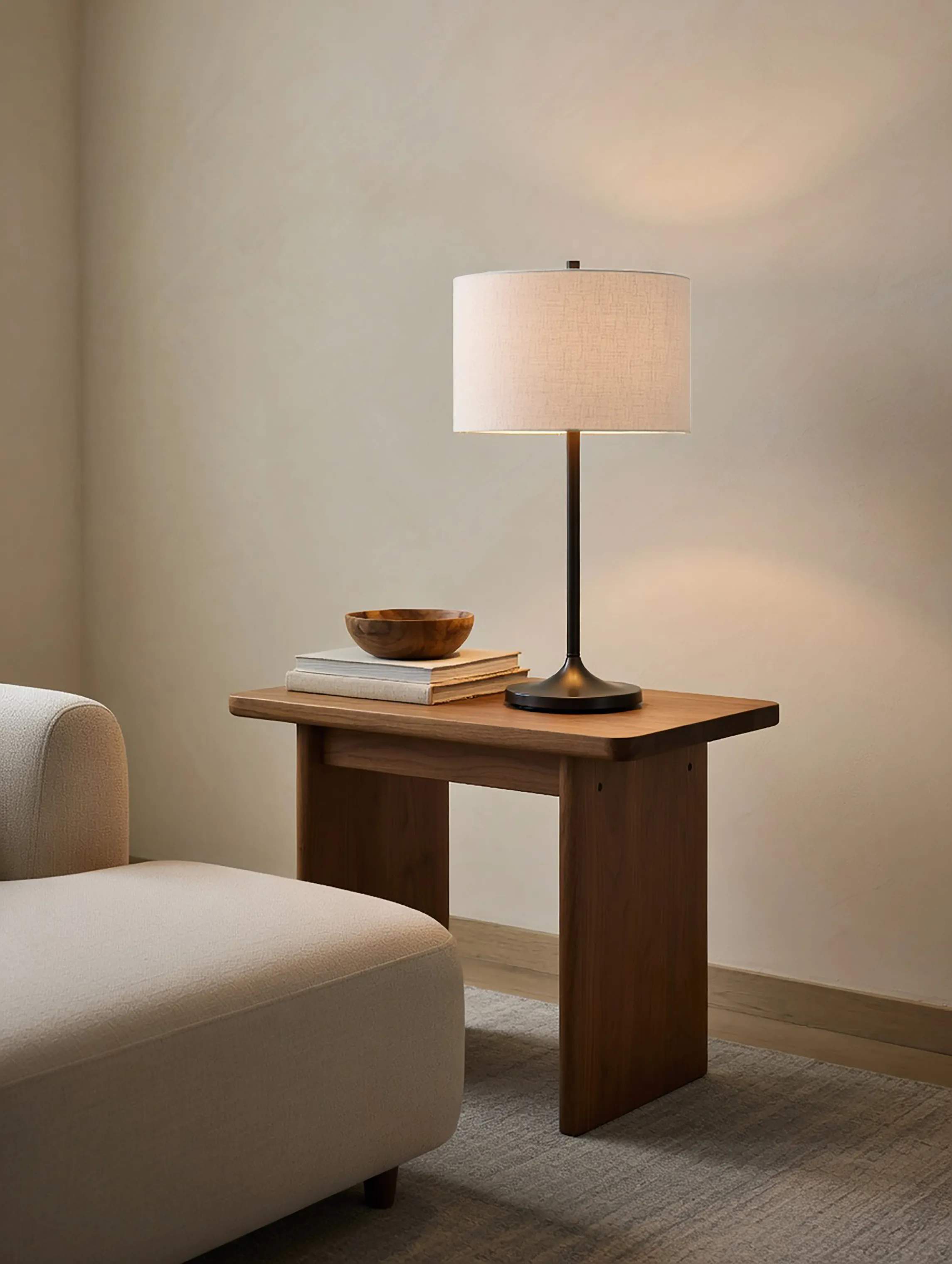 Belid Bordlamper Soft Bordlampe i Hvid/Metallic bronze, 3