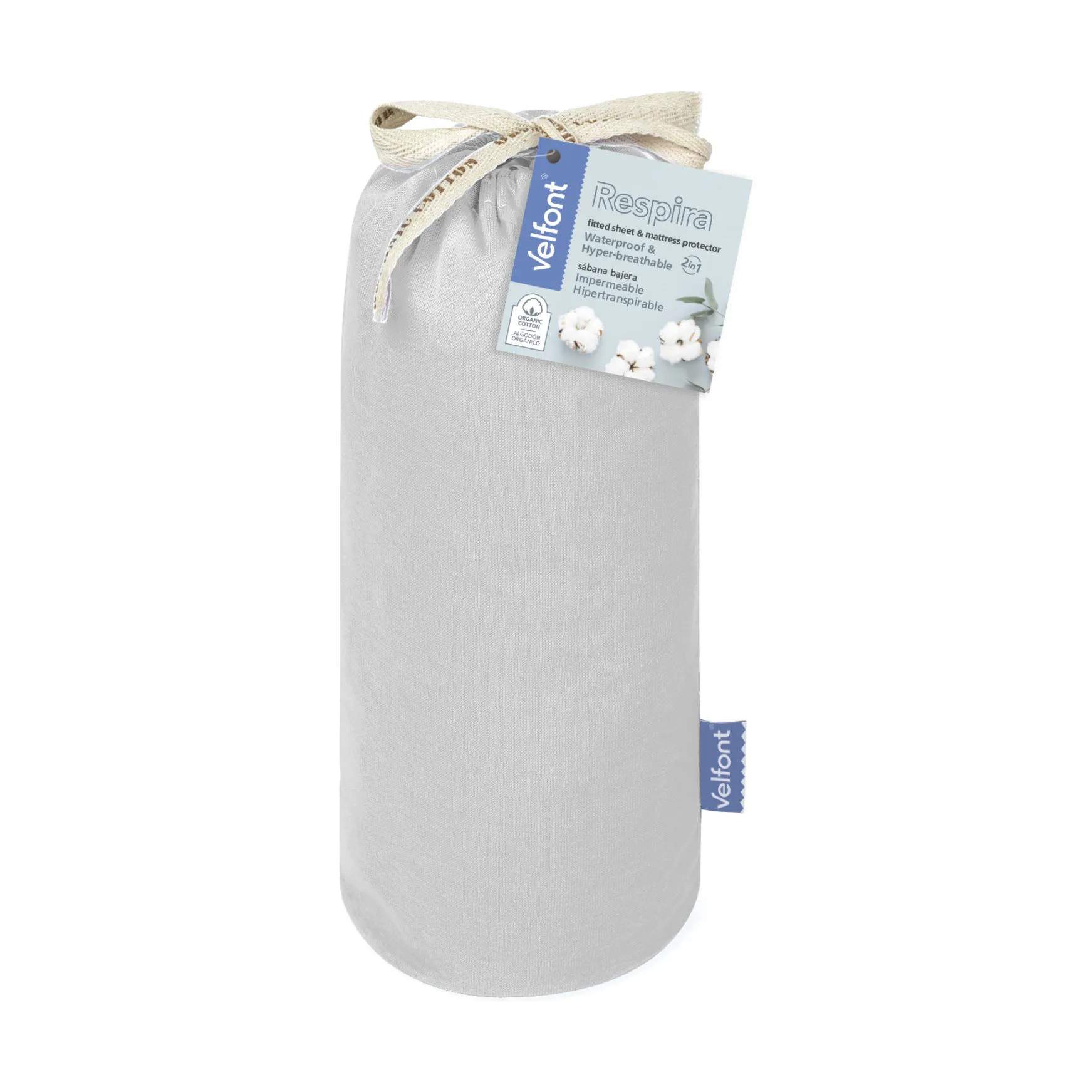 Velfont Lagner Vådliggerlagen i light grey, B140 x L200 cm, 3