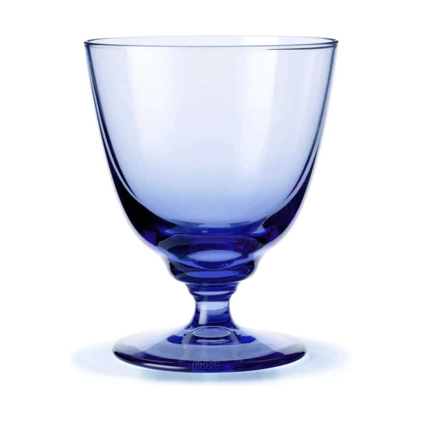 Flow Vandglas på fod, mørk blå, large