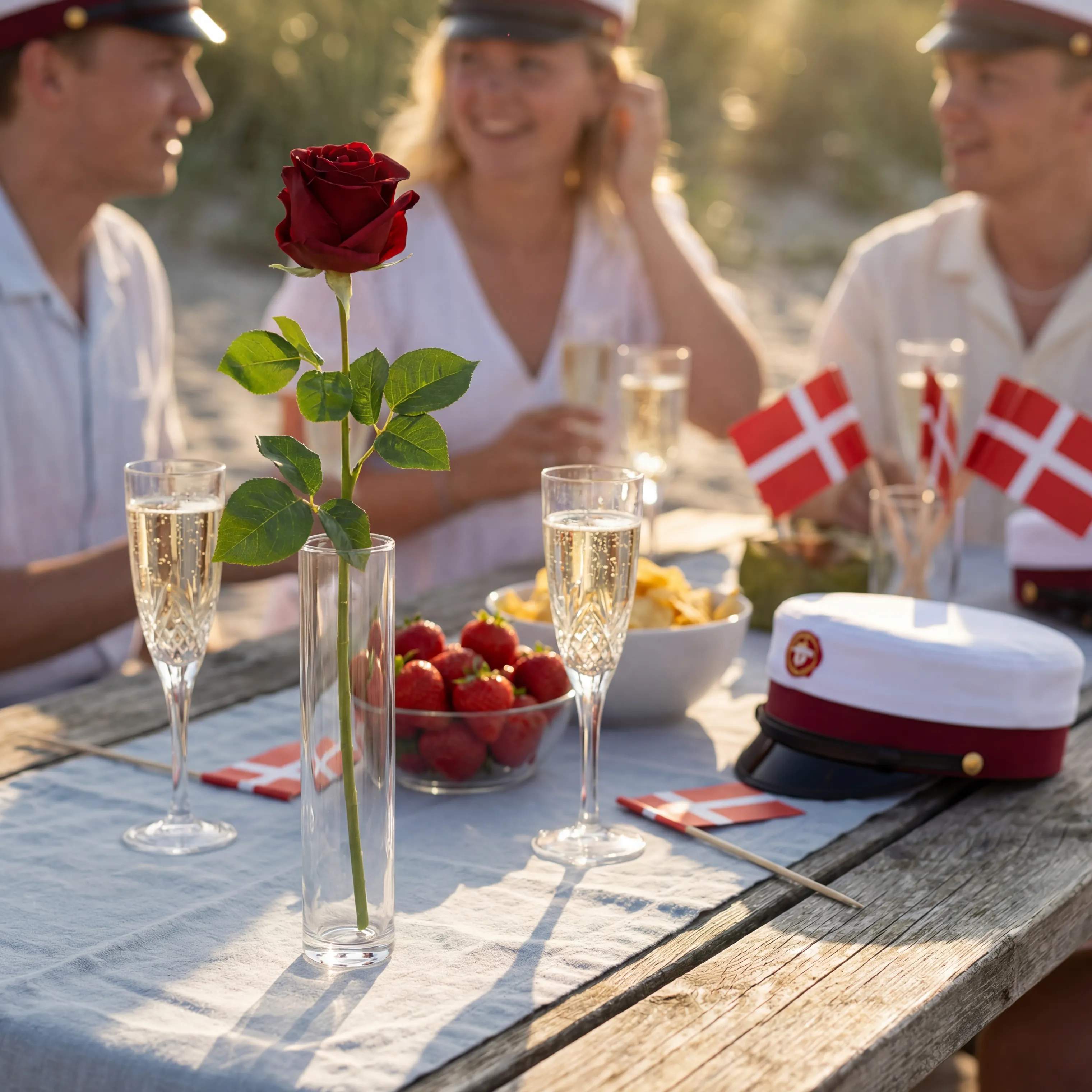 everbloom Kunstige blomster Kunstig Rose i rød, 2