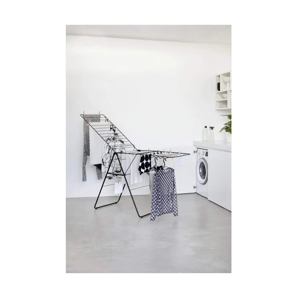 Brabantia Tørrestativer Hang Up Tørrestativ i Mat sort, 25 meter, 4