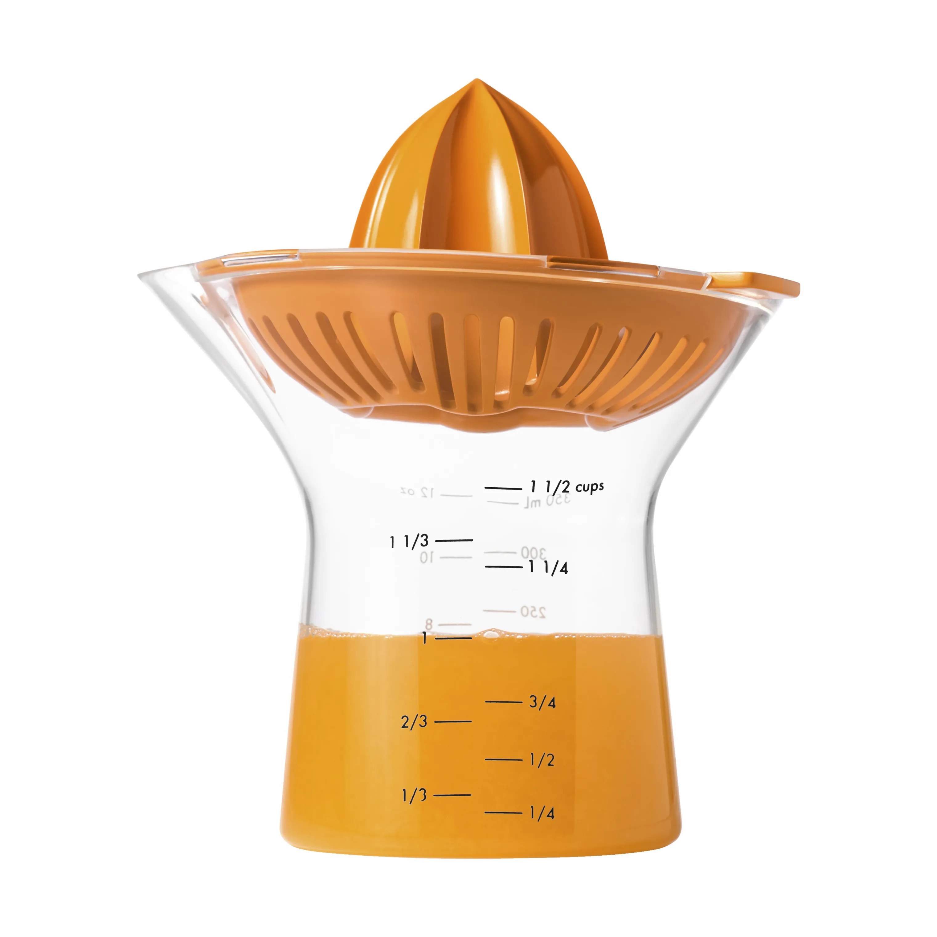 OXO Citruspressere Good Grips 2-i-1 Citruspresser i gul;orange;klar, 4
