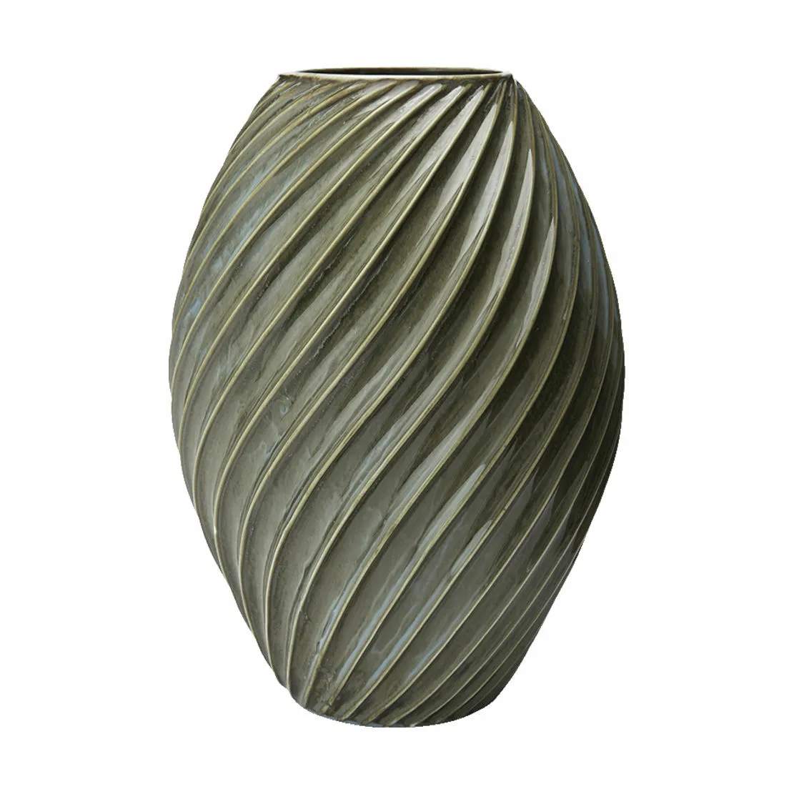 Vase, gråblå, large