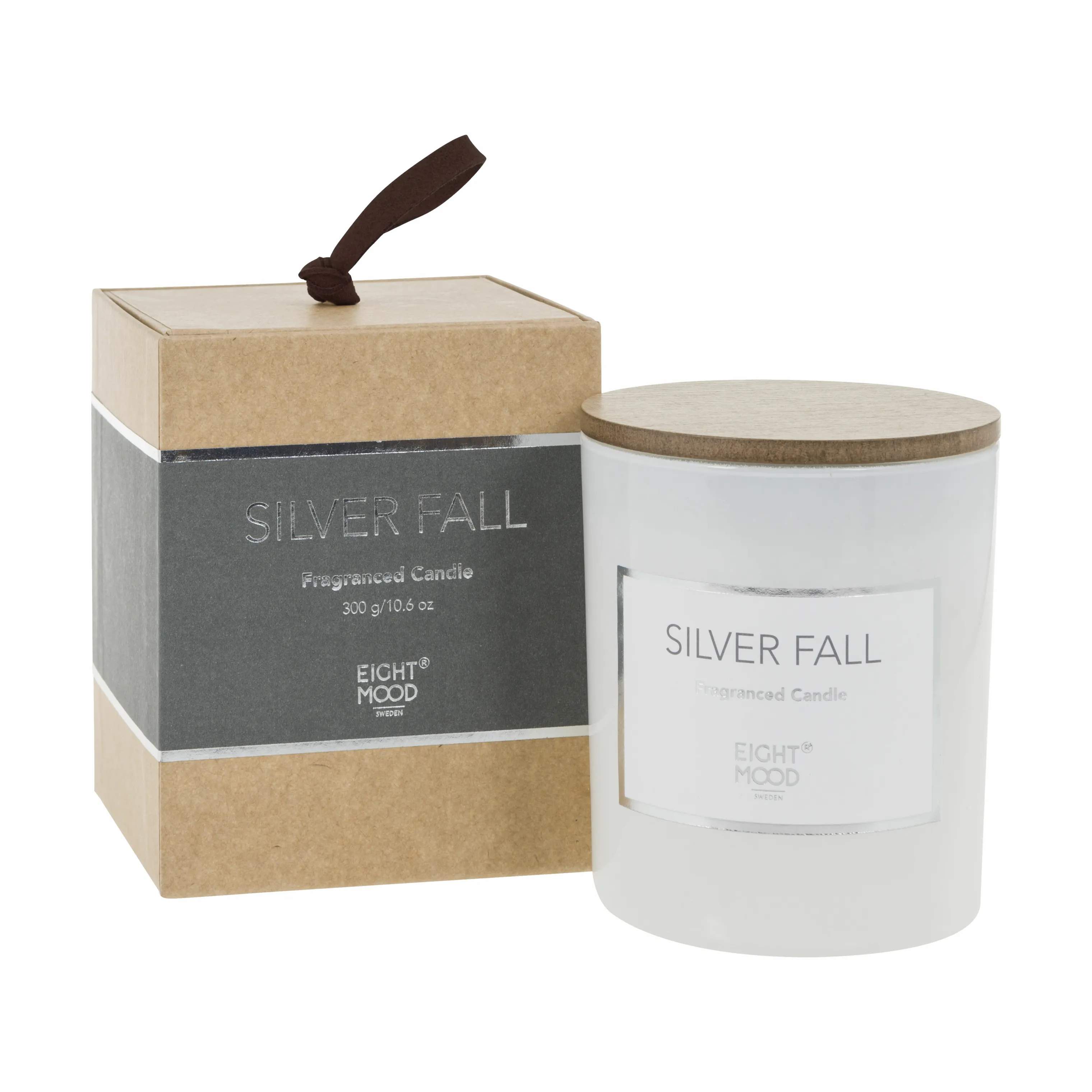 Silver Fall Duftlys, hvid, large