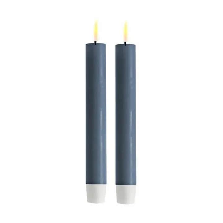 Real Flame LED Kronelys - 2 stk., ice blue, large