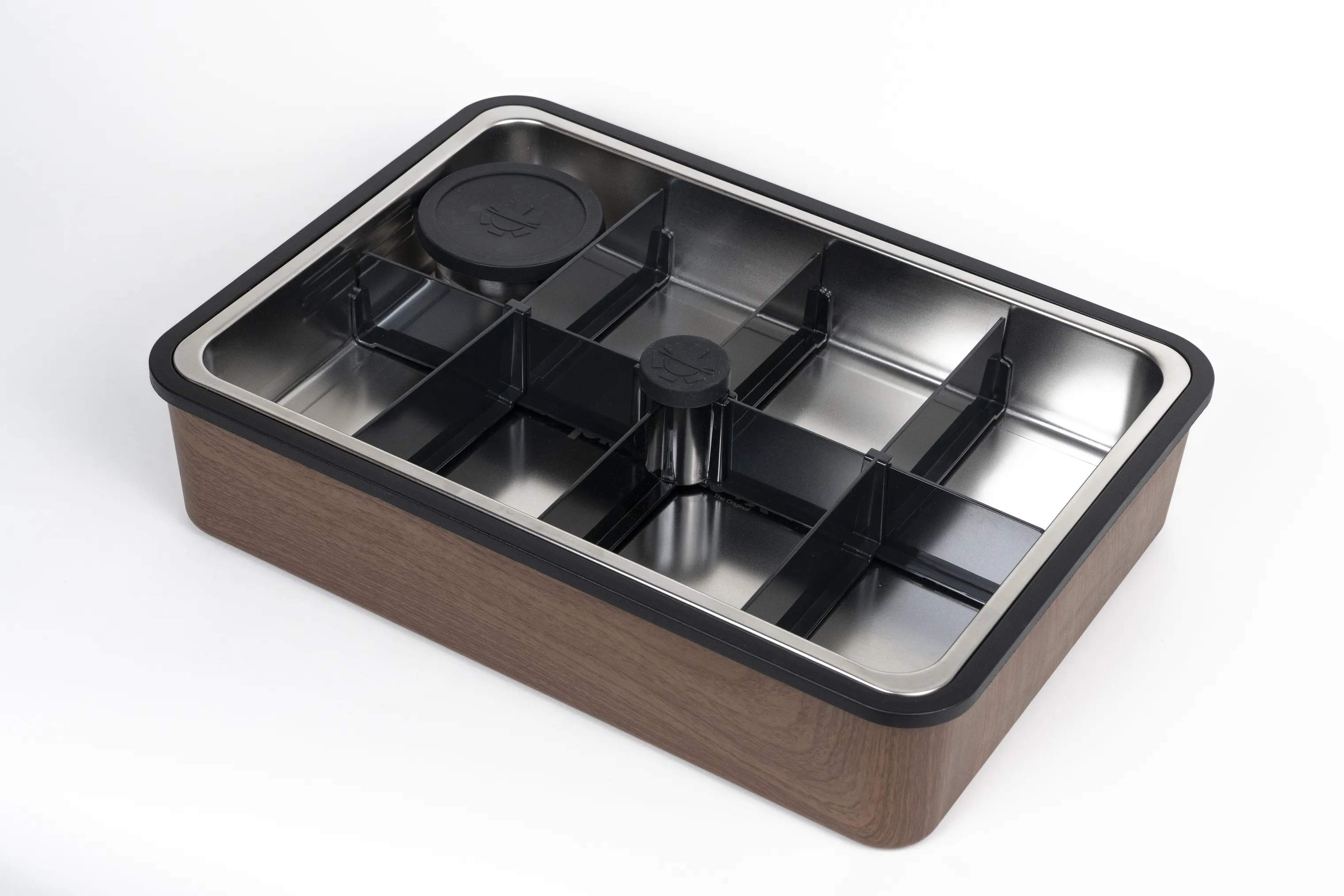 Platterbox Opbevaringsbokse Snack Box Tilbehørssæt - 21 dele i Valnød, 6