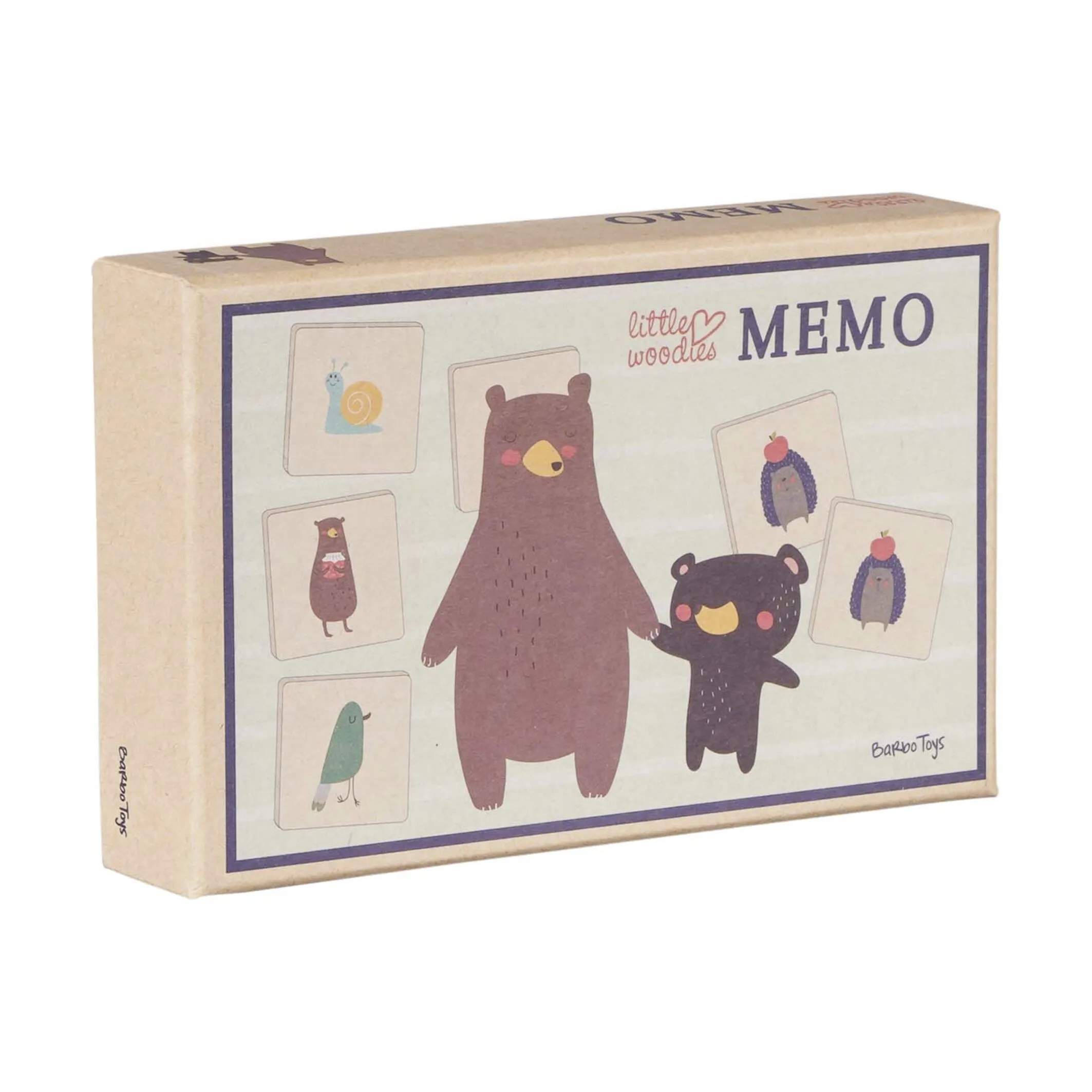 Barbo Toys Spil Little Woodies Huskespil i Multifarvet, 3