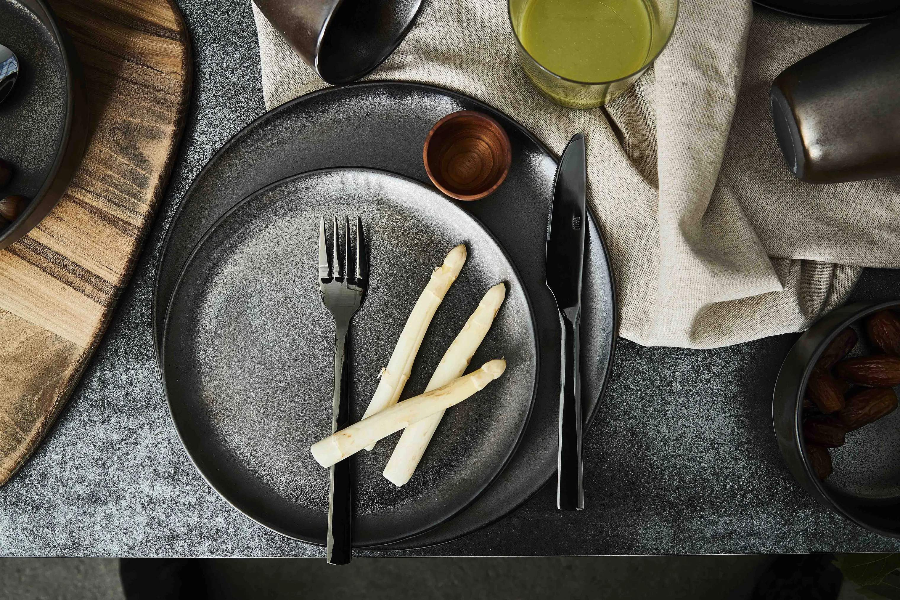 RAW by Aida Bordknive Raw Kniv - 4 stk. i Sort, 3