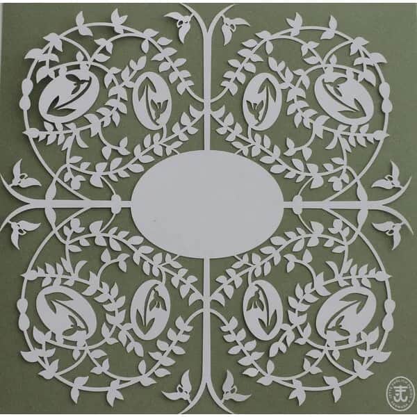 Jette Frölich Design Påskepynt Påske Gækkebrev i Grøn, 1