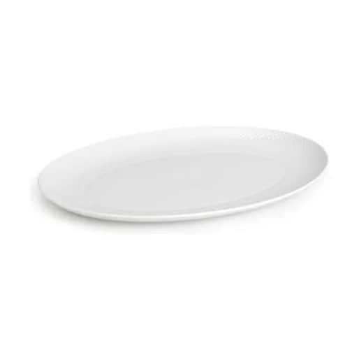 Lyngby Porcelæn Serveringsfade Rhombe Serveringsfad i Hvid, B42 x L32 cm, 2