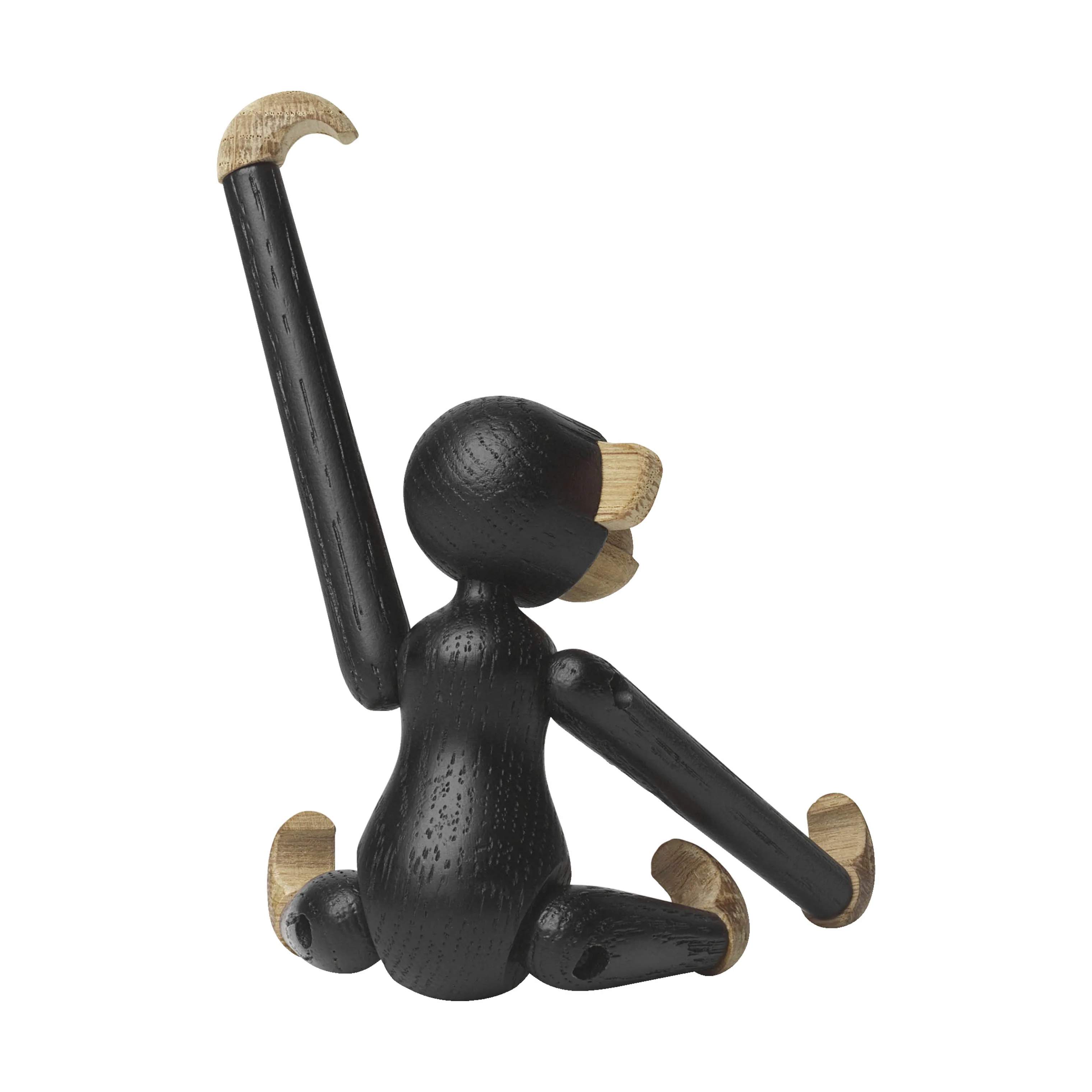 Kay Bojesen Dyrefigurer Abe - Mini i Mørkbejdset egetræ, Mini, 5