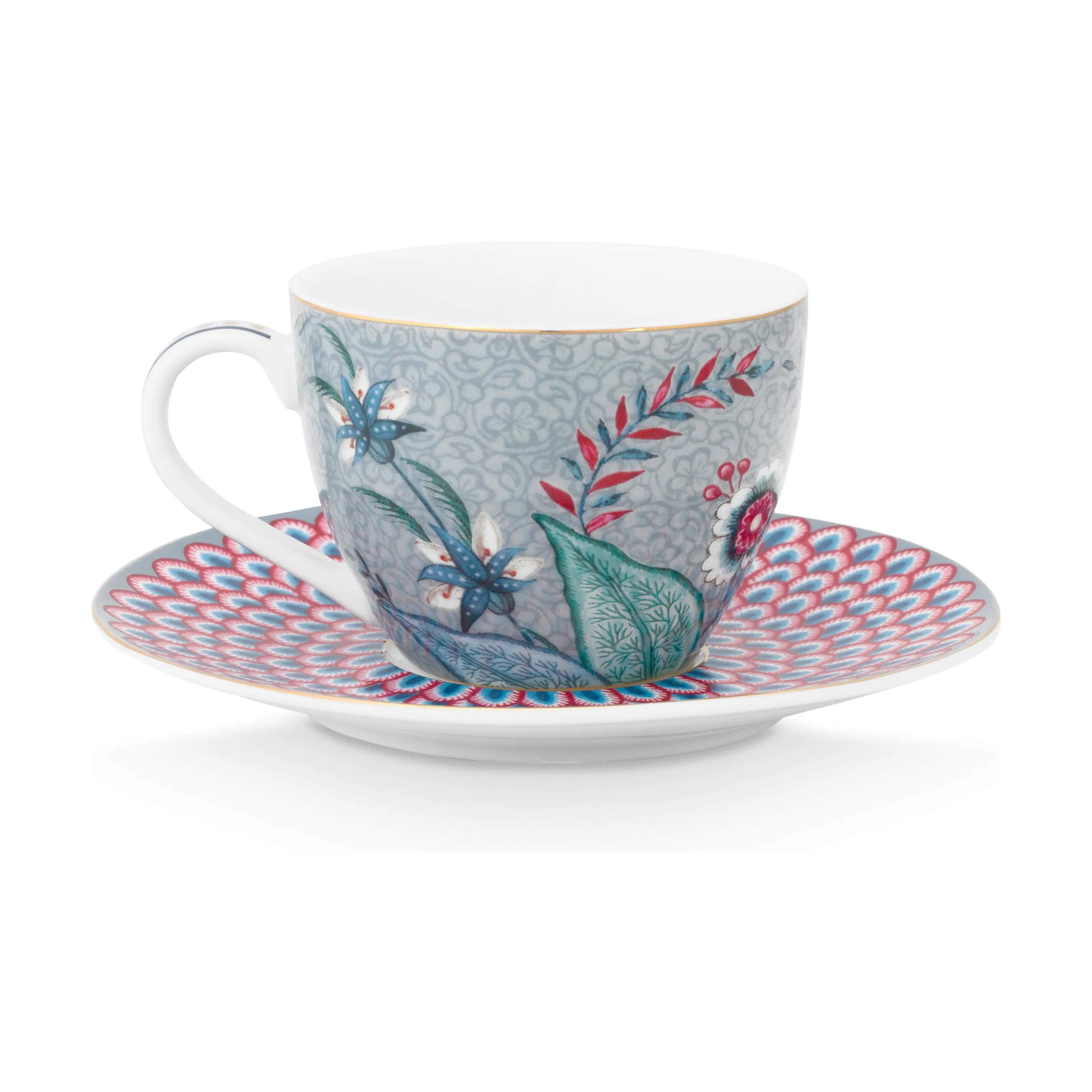 PIP Studio Espressokopper Flower Festival Espressokop - 2 stk. i Blue, 7