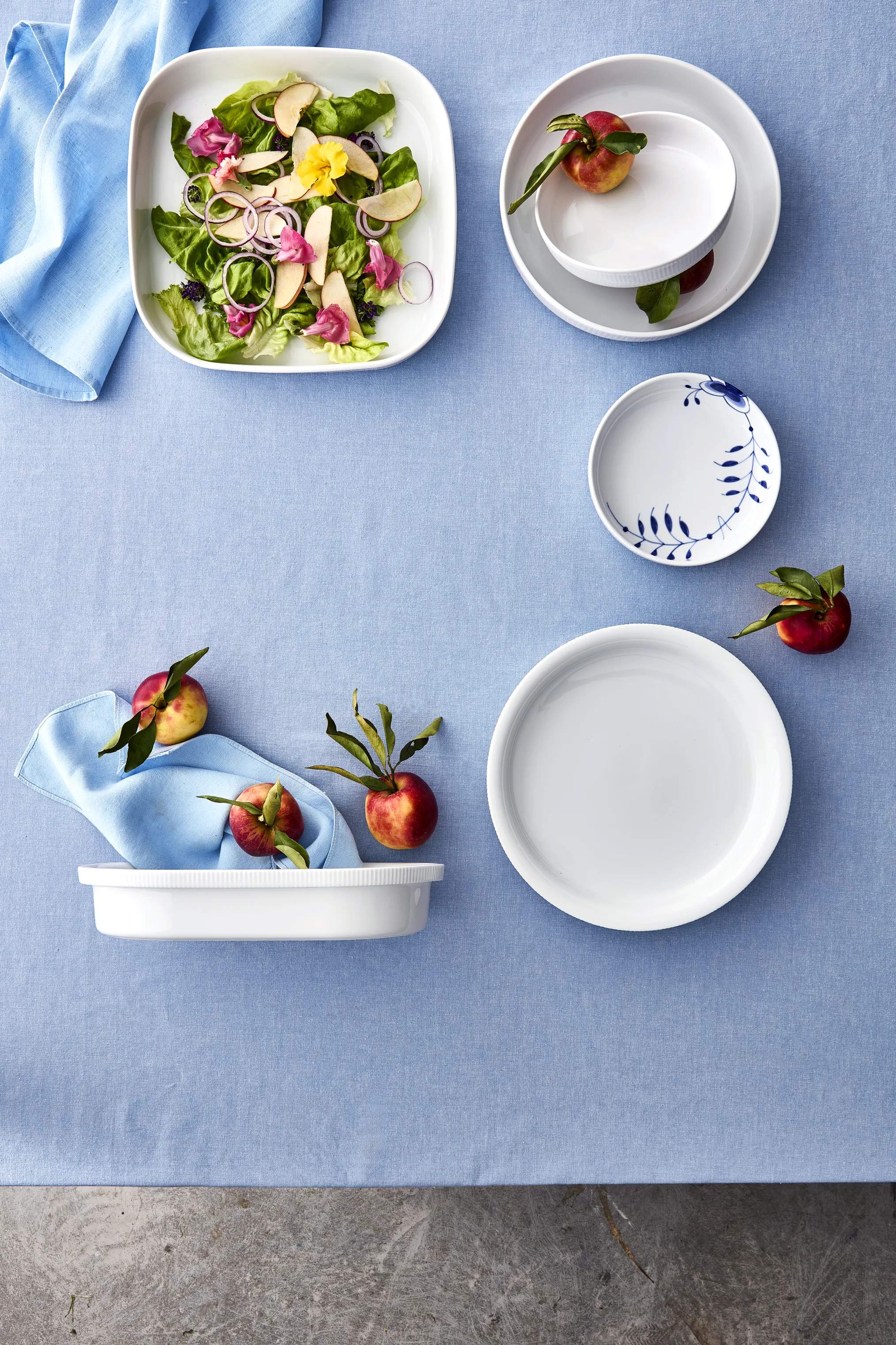 Royal Copenhagen Ovnfaste fade Hvid Riflet Ovnfast Fad i Hvid, 2