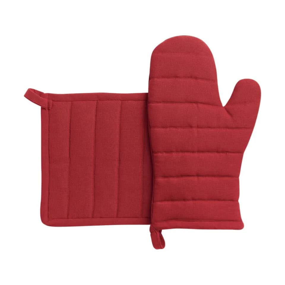 Winkler Grydelapper Jona Ovnhandske Sæt - 2 dele i Rouge, 1