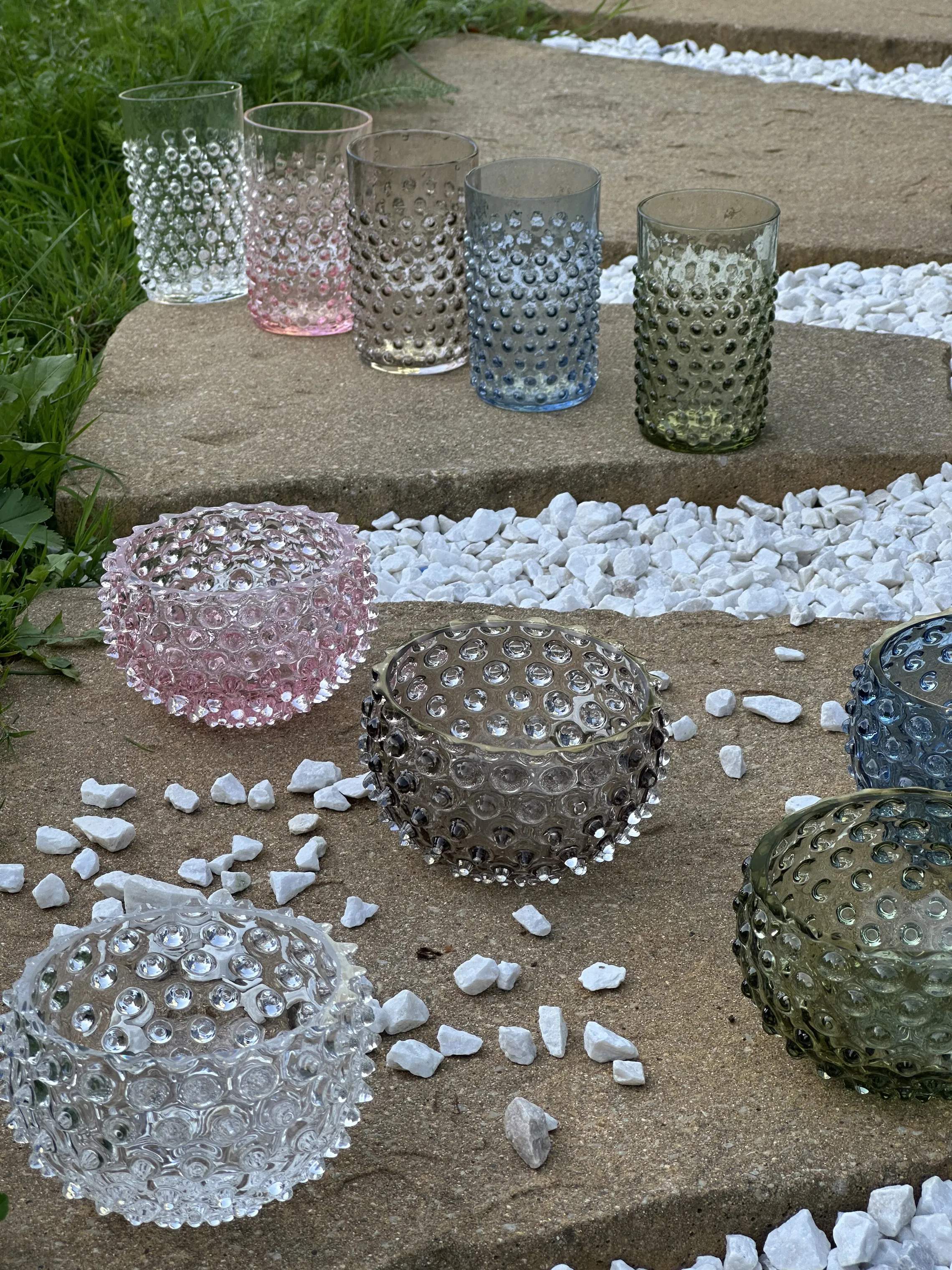 Anna von Lipa Skåle Hobnail Tapasskål i Crystal, 2