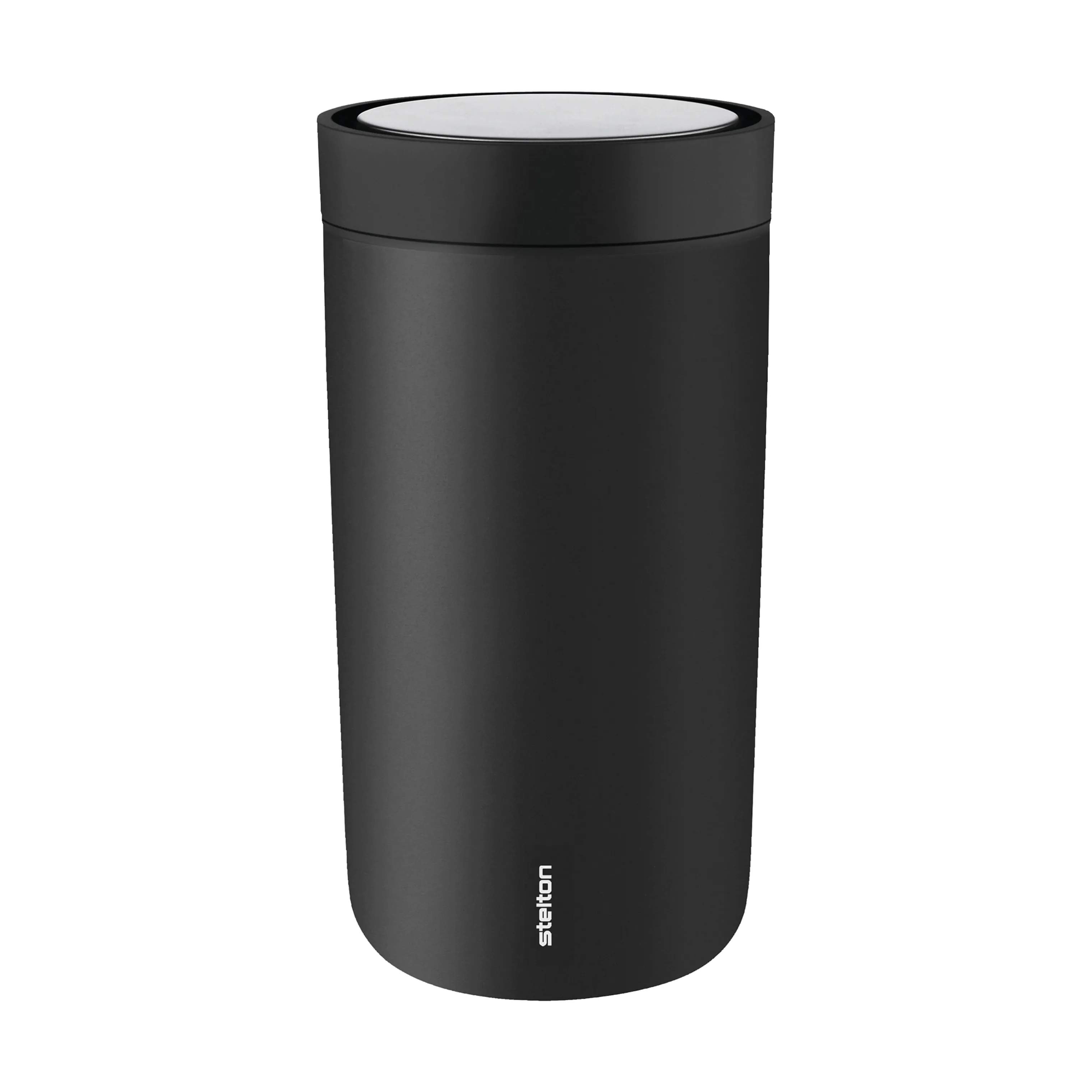 Stelton Termoflasker Drink-It To-Go Click Termokop i soft black, 20 cl, 1