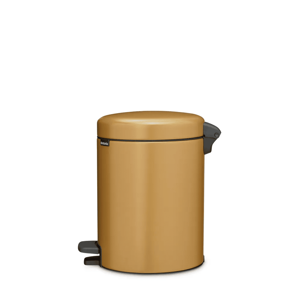 Brabantia Toiletspande NewIcon Pedalspand i Warm Gold, 5 L, 1