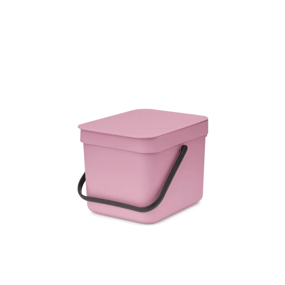 Brabantia Spande uden pedal Sort & Go Affaldsspand i Lilac Pink, 6 L, 1