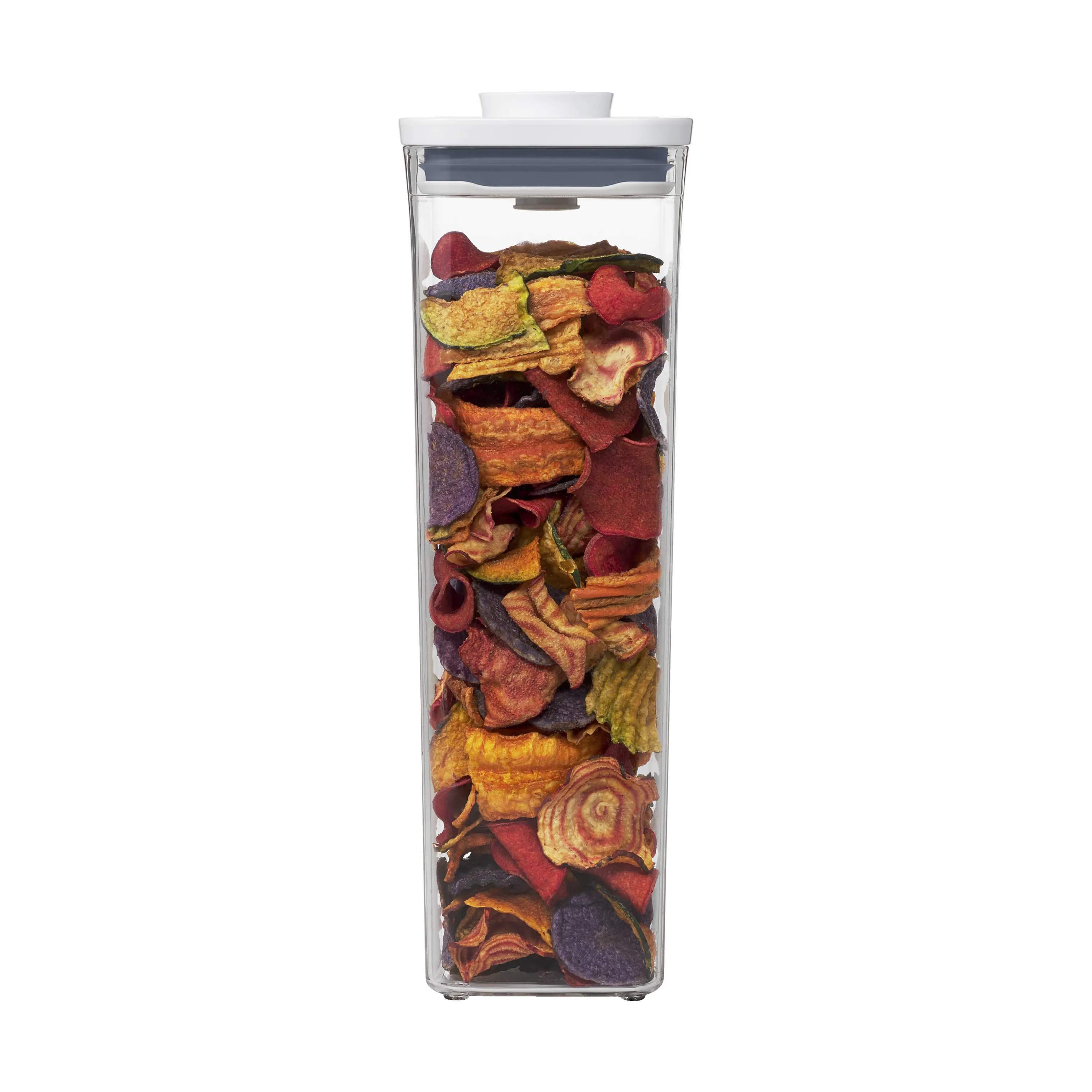 OXO Opbevaringsbokse POP Opbevaringsboks i hvid;klar;grå, H32 cm x 2.1 L, 3