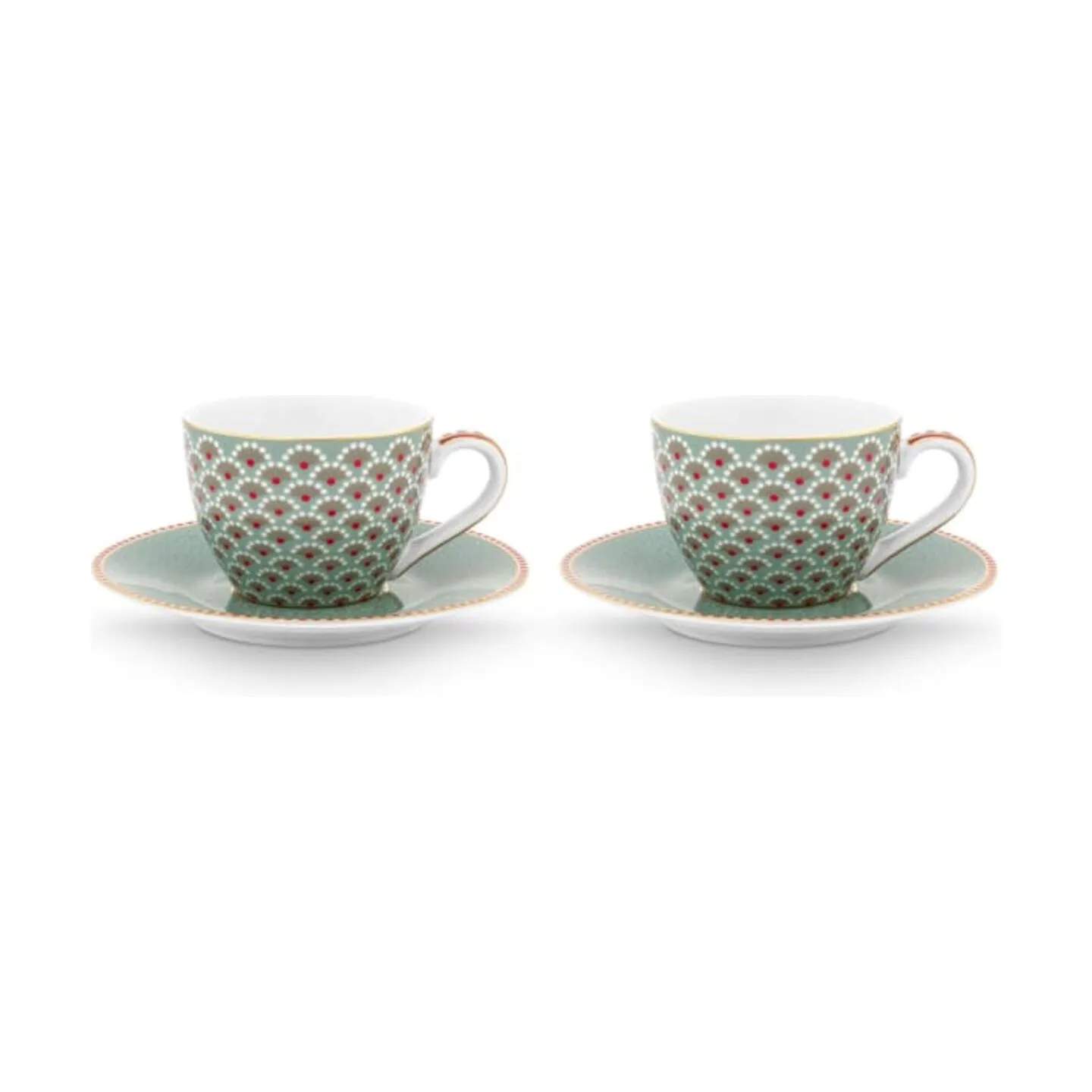 PIP Studio Espressokopper Blooming Tales Espressokop m. underkop - 2 stk. i Blue, 1