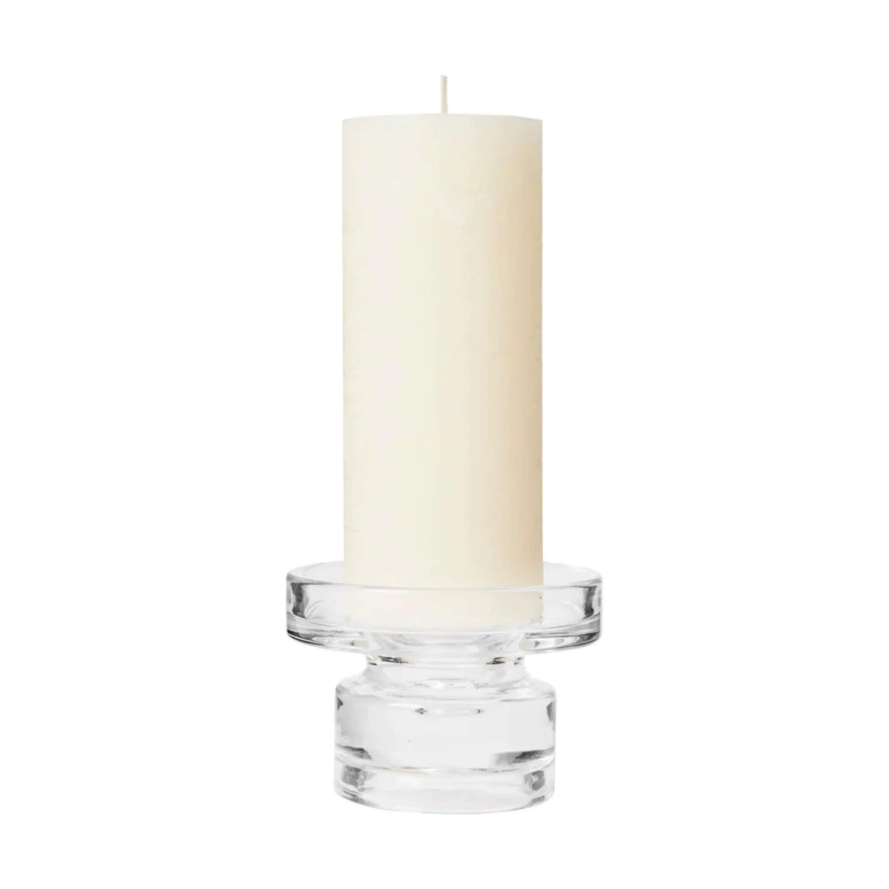 Broste Copenhagen Bloklysestage Petra Lysestage i Klar, 11 cm, 1