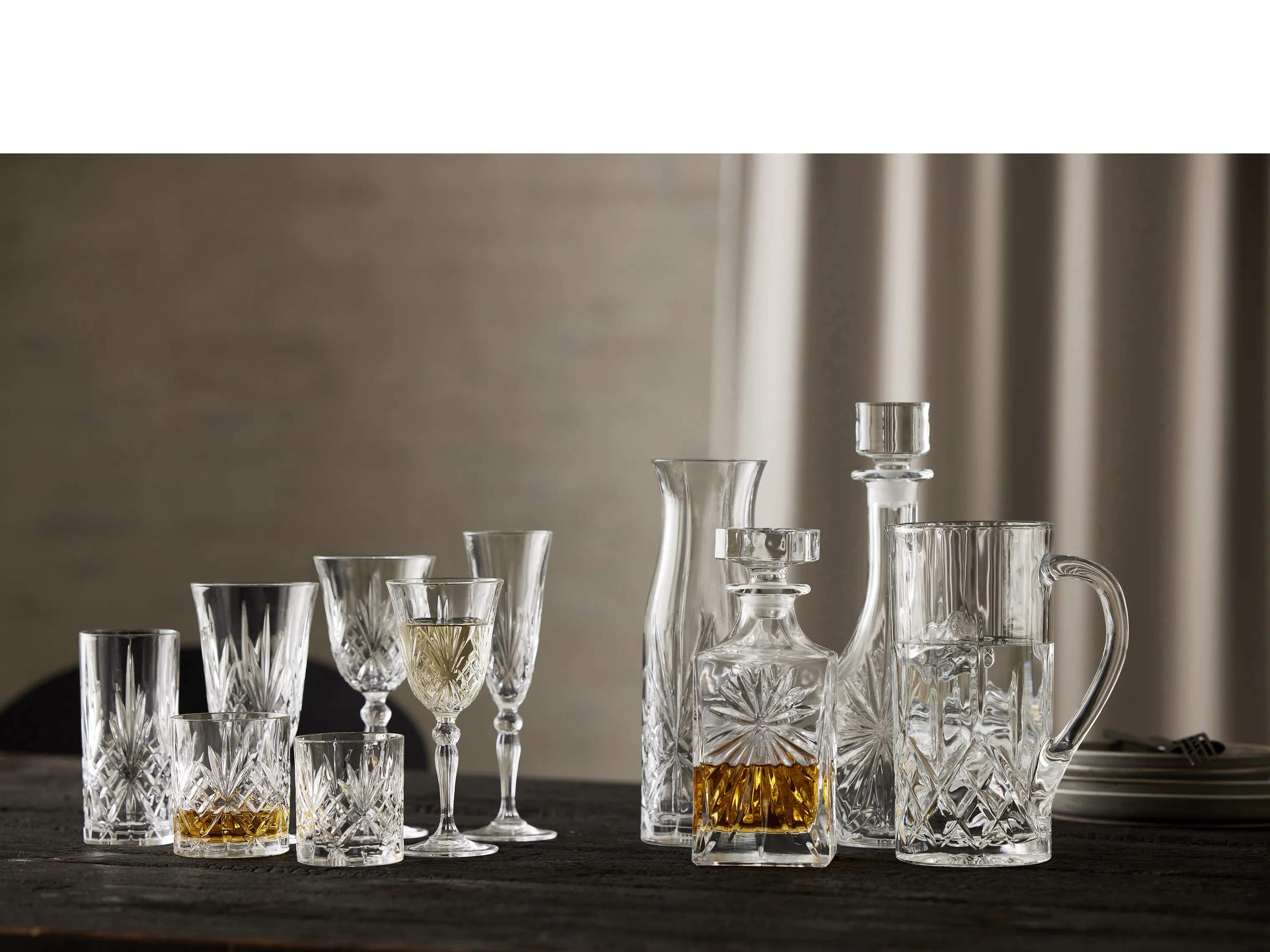 Lyngby Glas Vandglas Melodia Vandglas - 6 stk. i Klar, 2