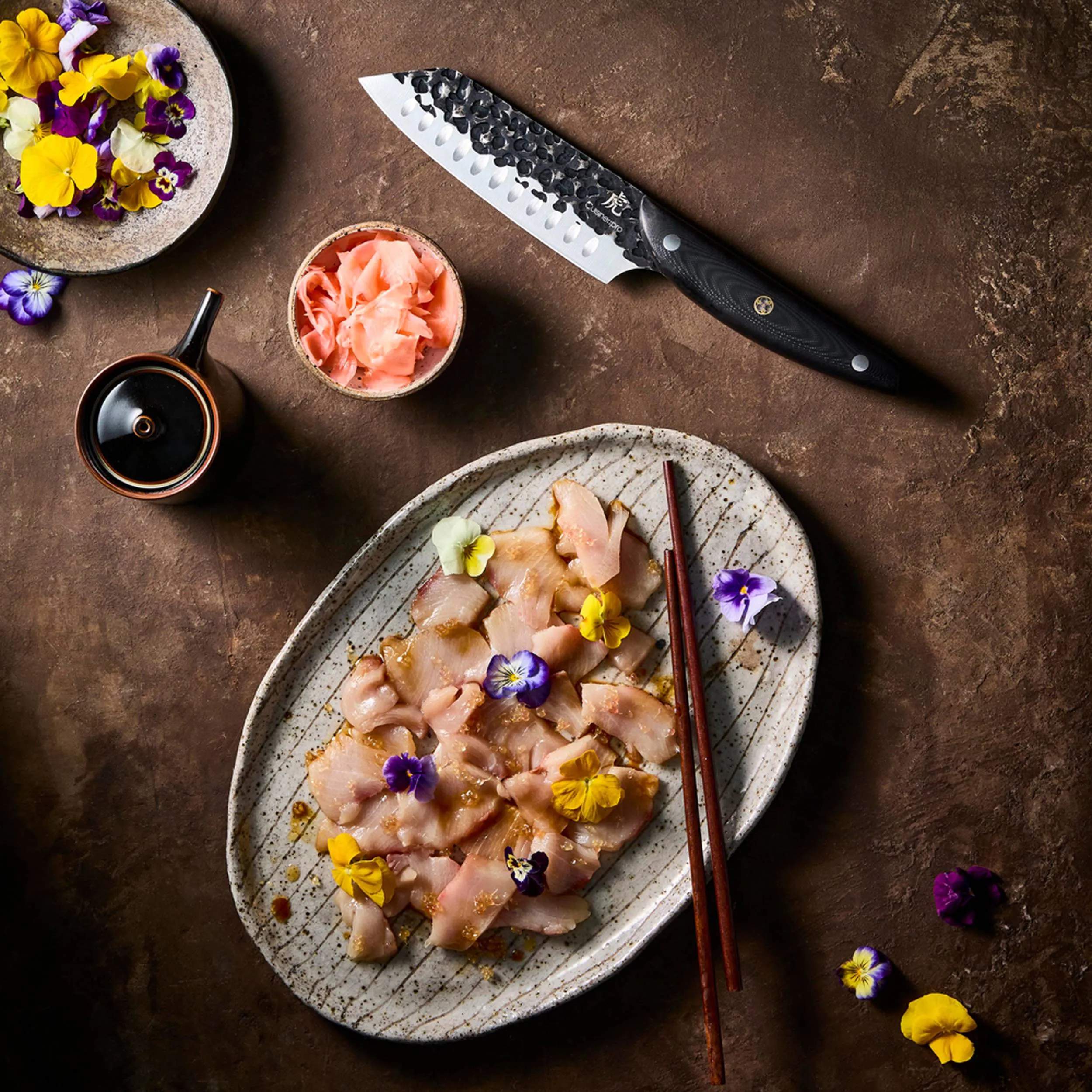 THE CUSTOM CHEF™ Santokuknive Cuisine::pro Kuro Kiba Cuisine::pro® Kuroi Kiba™ Santokukniv i 14, 6