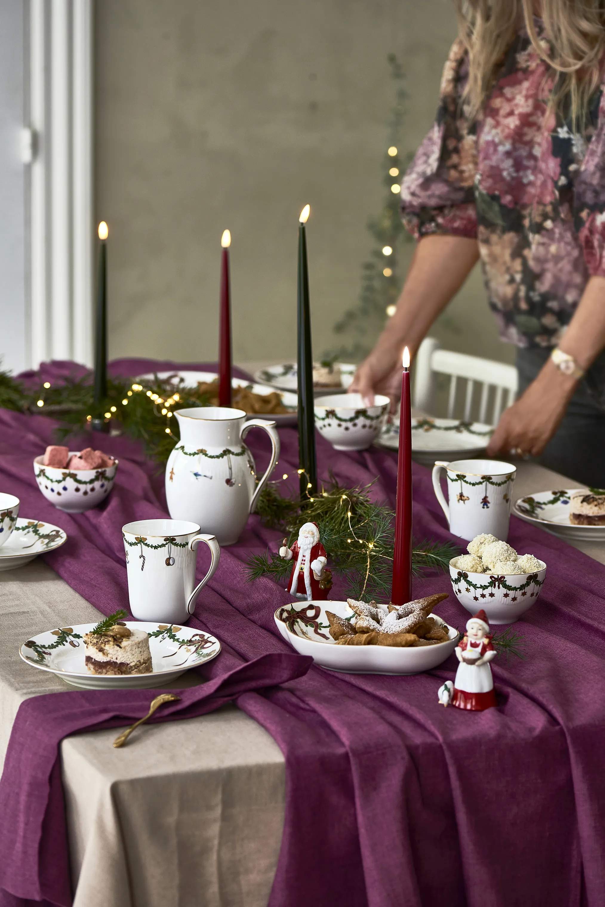 Royal Copenhagen Serveringskander Stjerne Riflet Jul Kande i 90 cl, 3