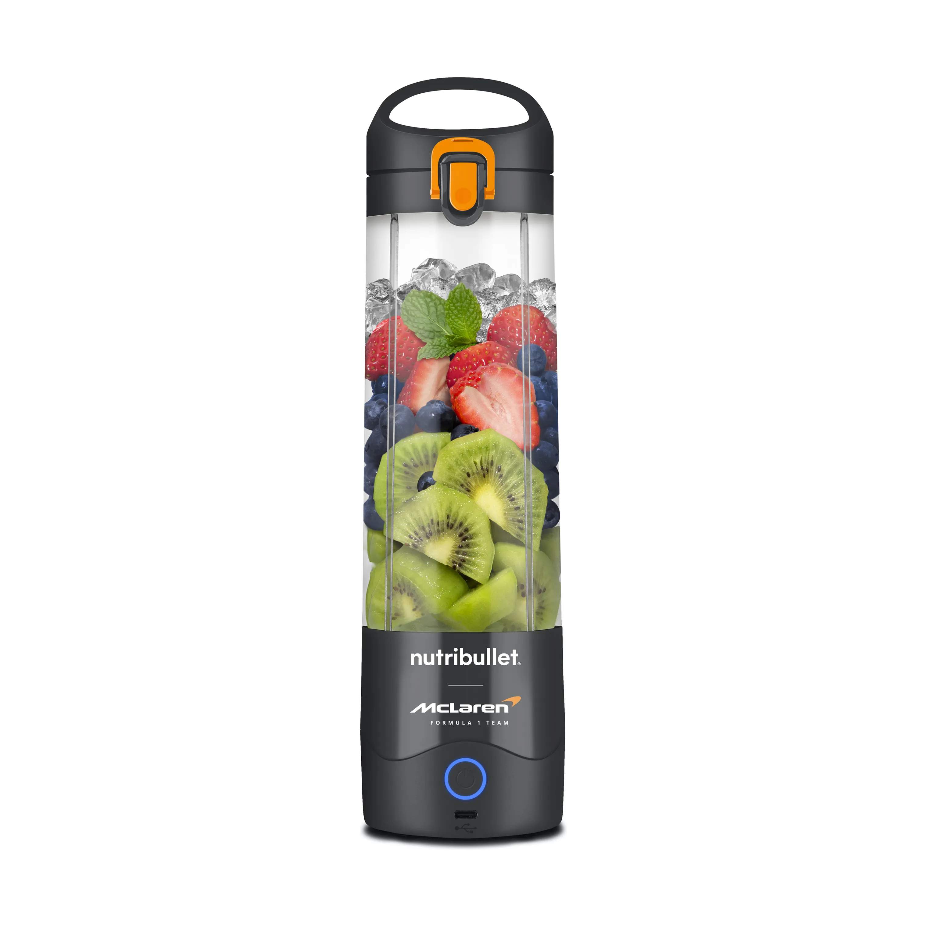 Smoothieblender, sort/orange, large