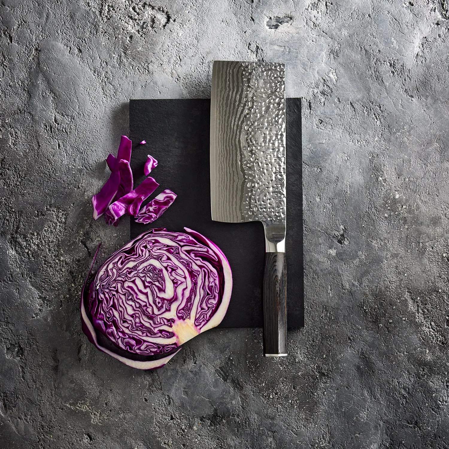 THE CUSTOM CHEF™ Kokkeknive Cuisine::pro® Damashiro® EMPEROR Cuisine::pro Damashiro Emperor Kødøkse i Sølv/sort, 2