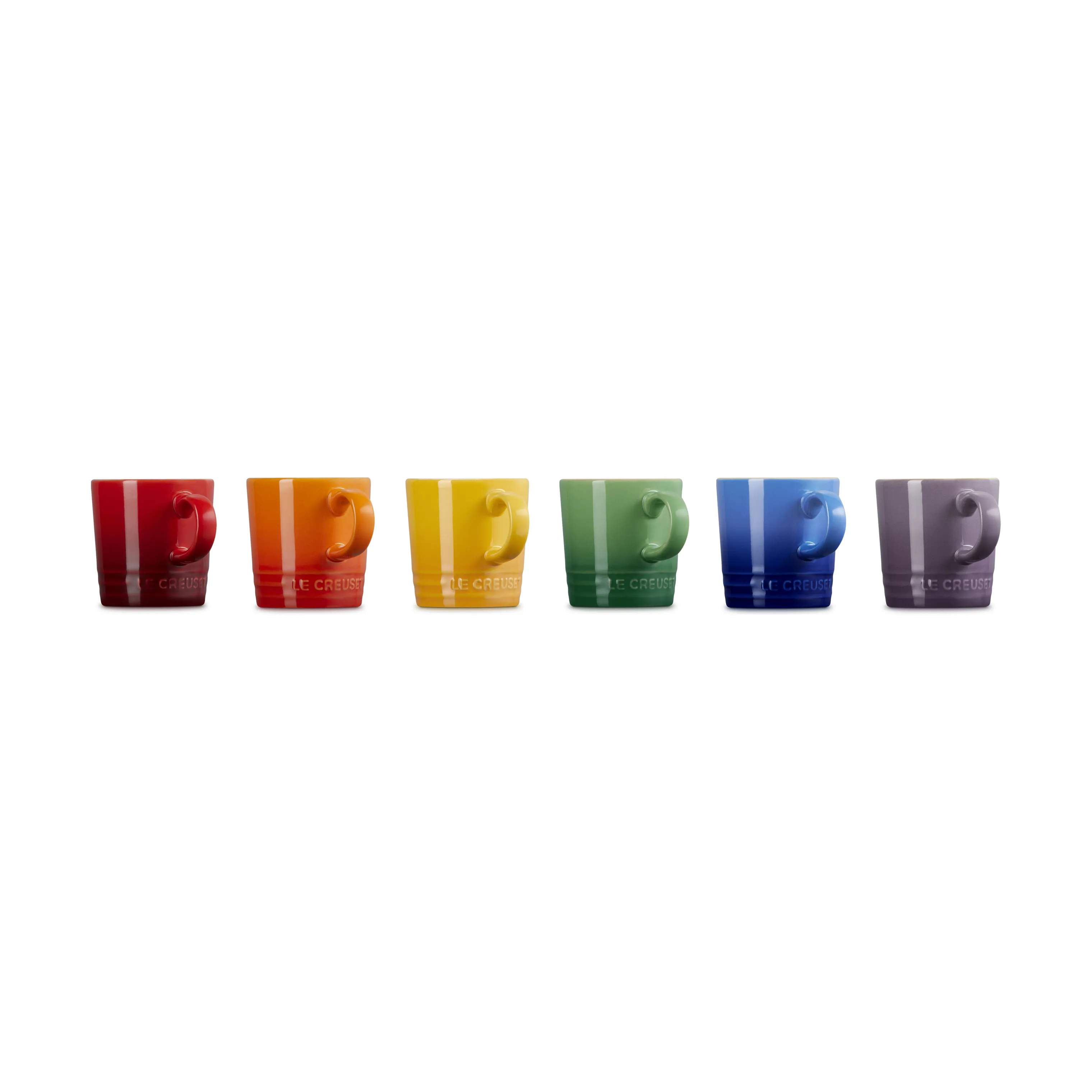 Le Creuset Espressokopper Rainbow Espressokop - 6 stk. i Rainbow, 1