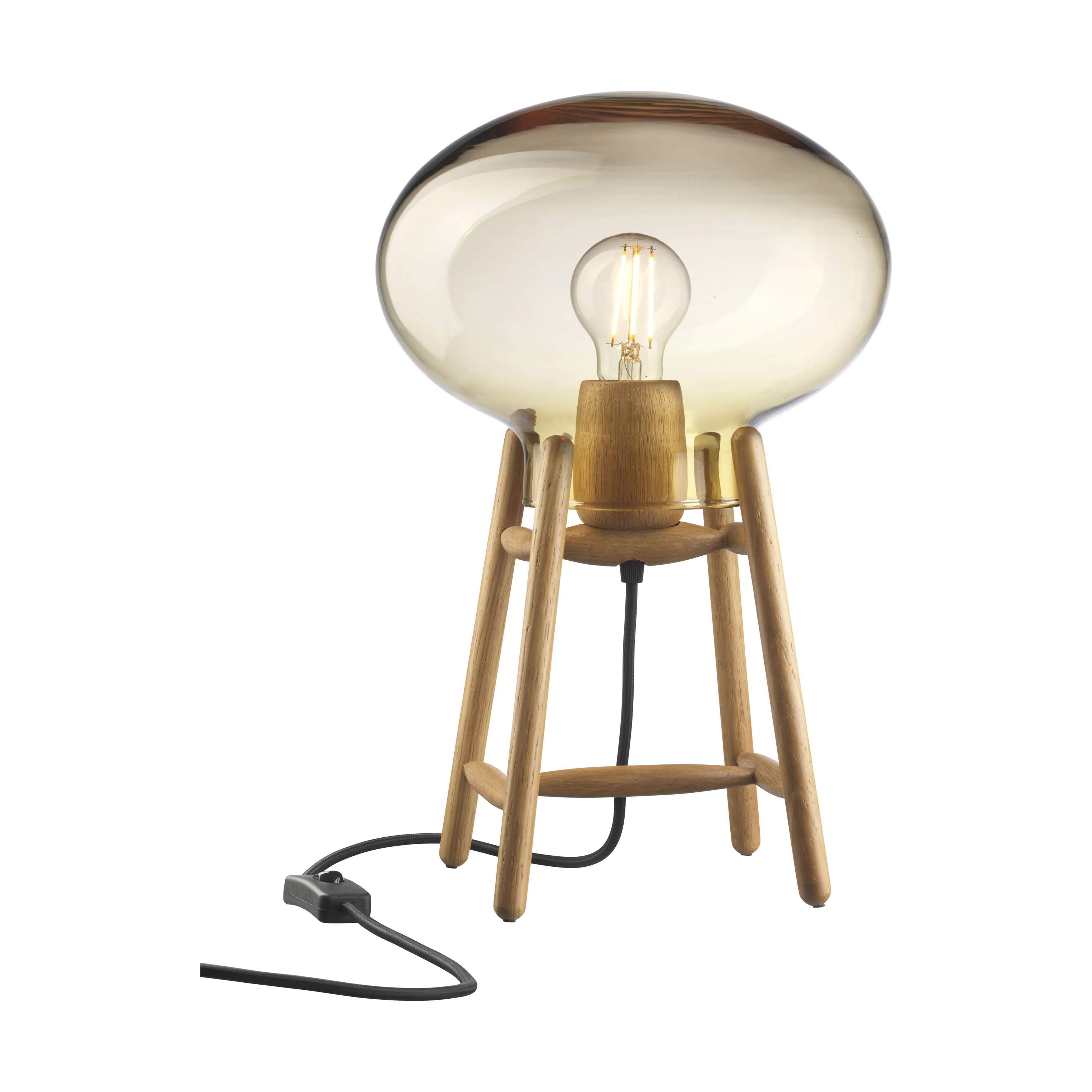 U4 Hiti Bordlampe, natur/rav, large