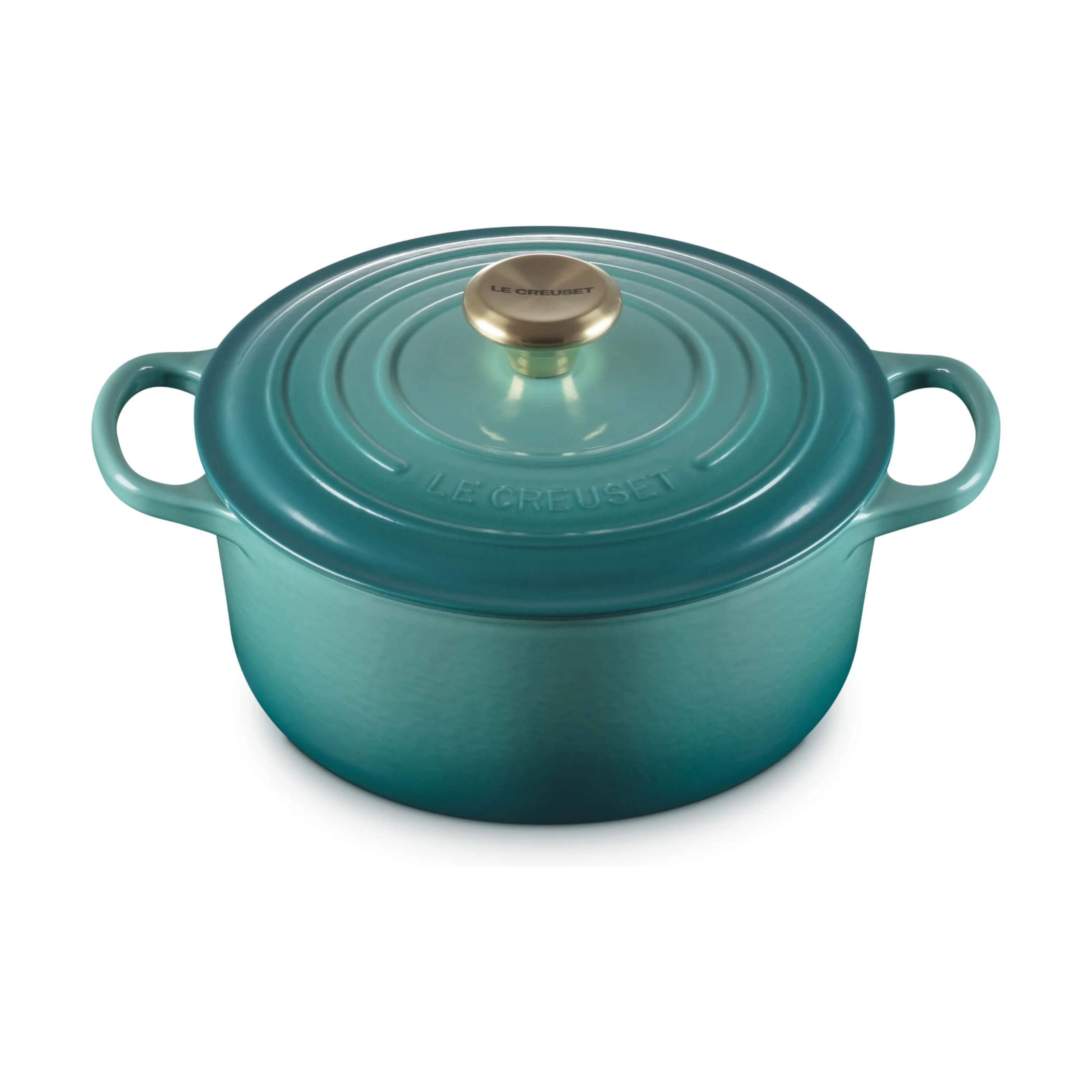 Le Creuset Gryder Signature Gryde i Bleu Riviera, 4.2 L, 1