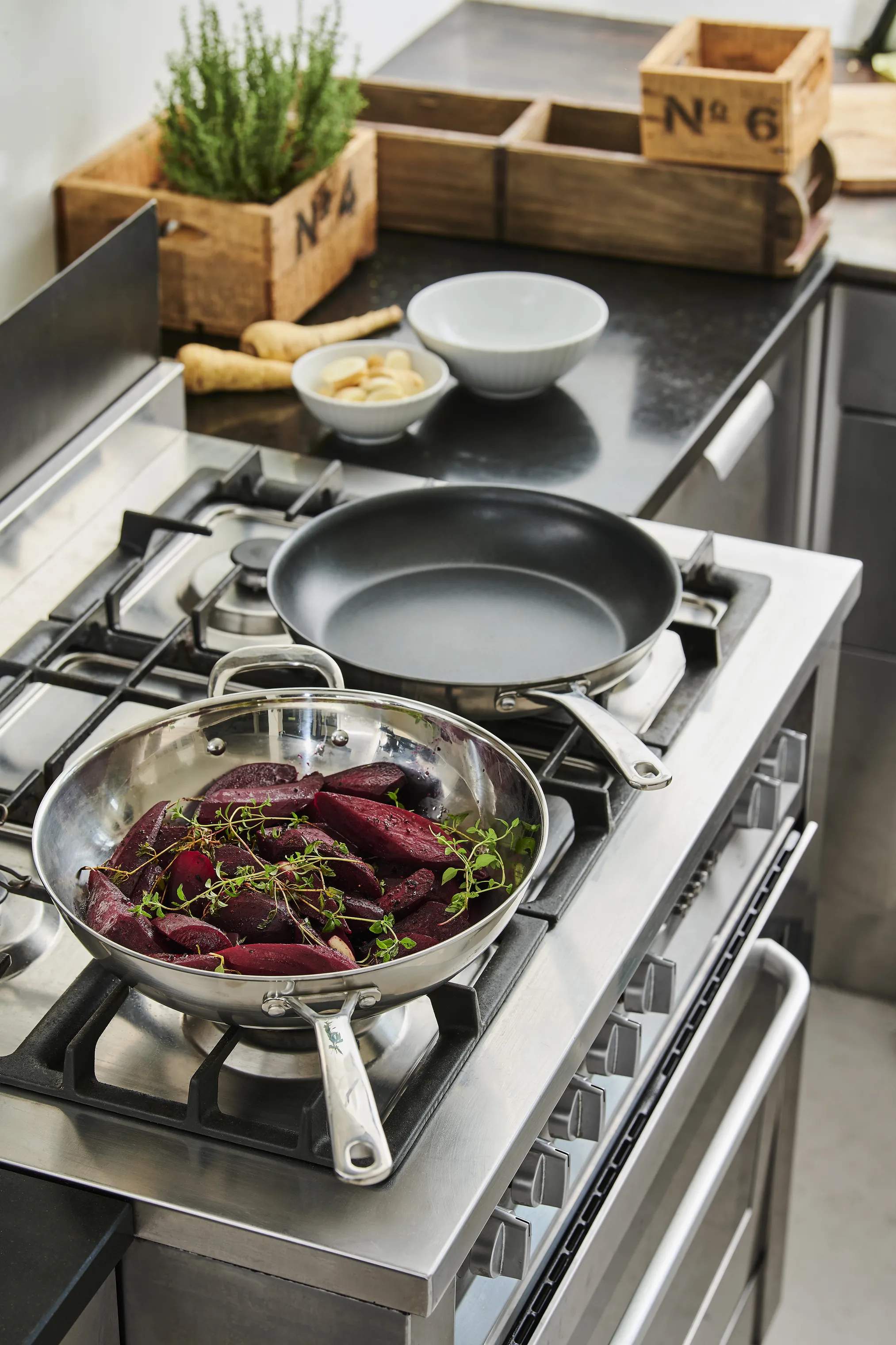 Cook & Baker Wokpander 3-ply Wok i Stål, 2