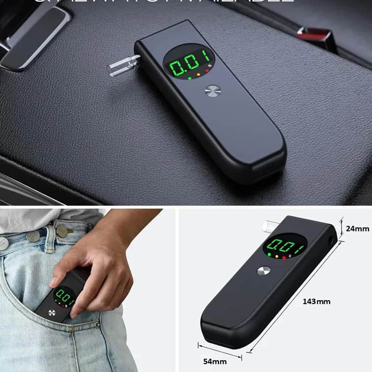 Powertrend Øvrig personlig pleje Promillo Alkometer i Sort, 3