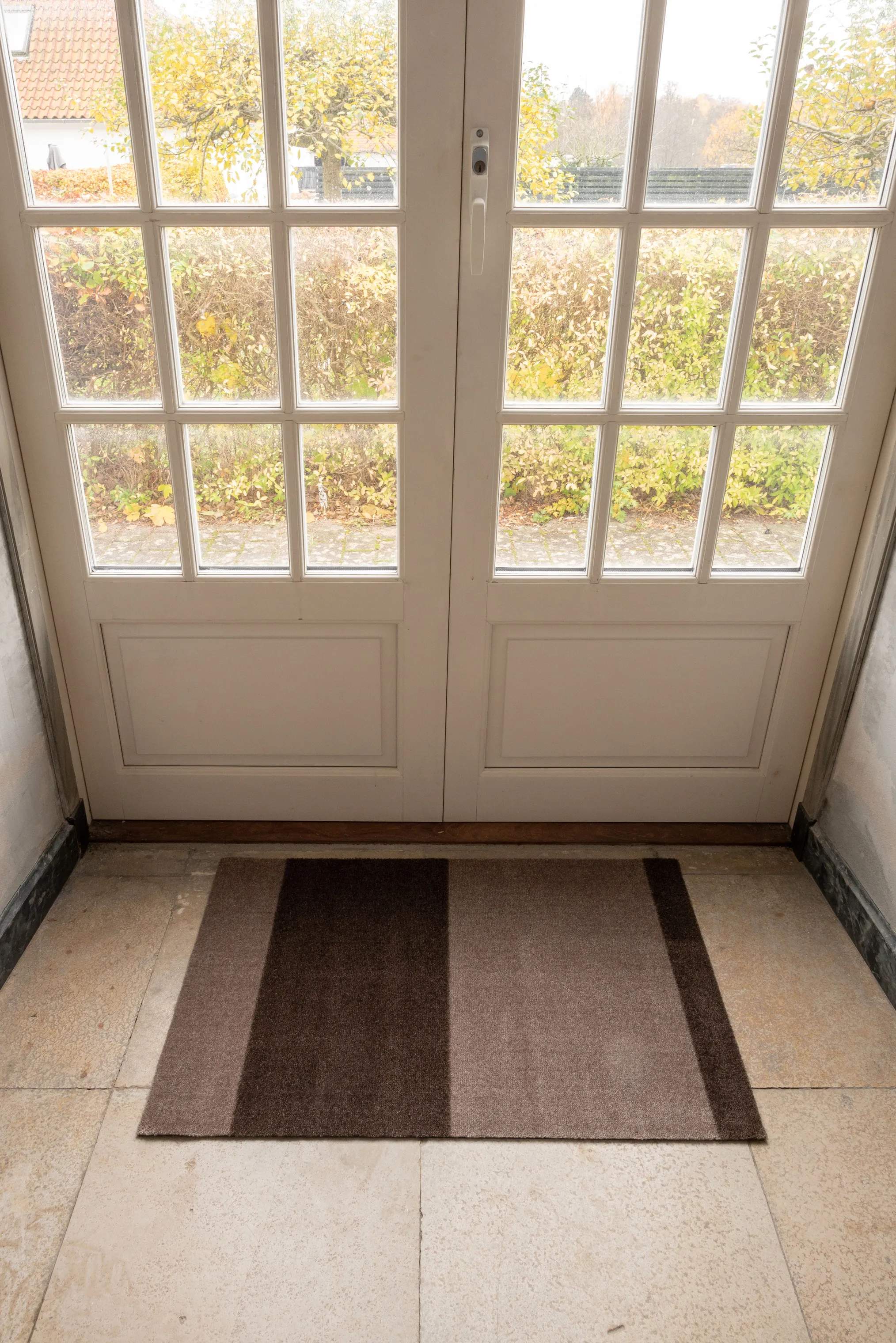 Tica Copenhagen Dørmåtter Stripes Horisontal Gulvmåtte i sand/brun, B60 x L90 cm, 2