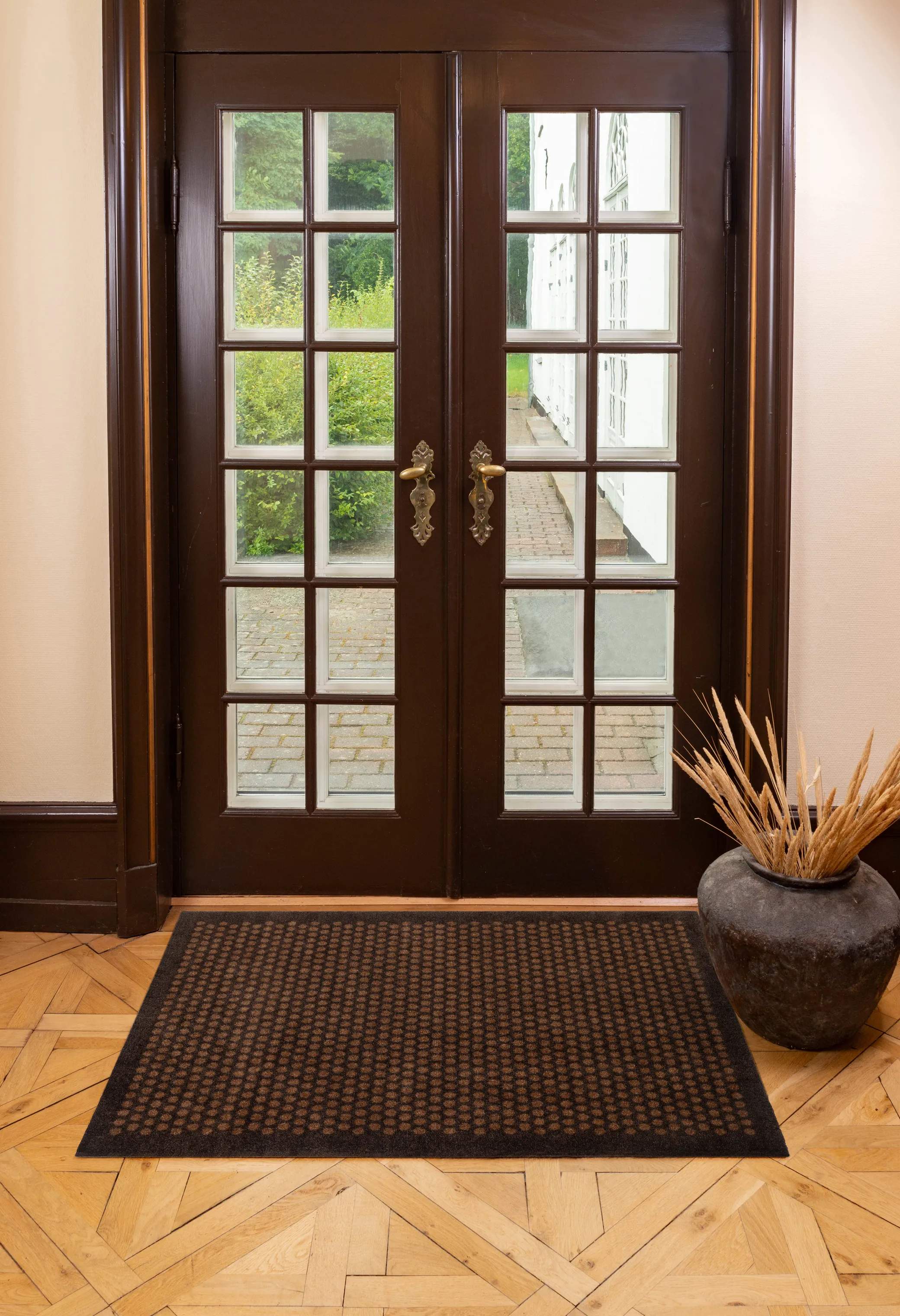 Tica Copenhagen Gulvtæpper Dot Gulvtæppe i brun/cognac, B90 x L130 cm, 7