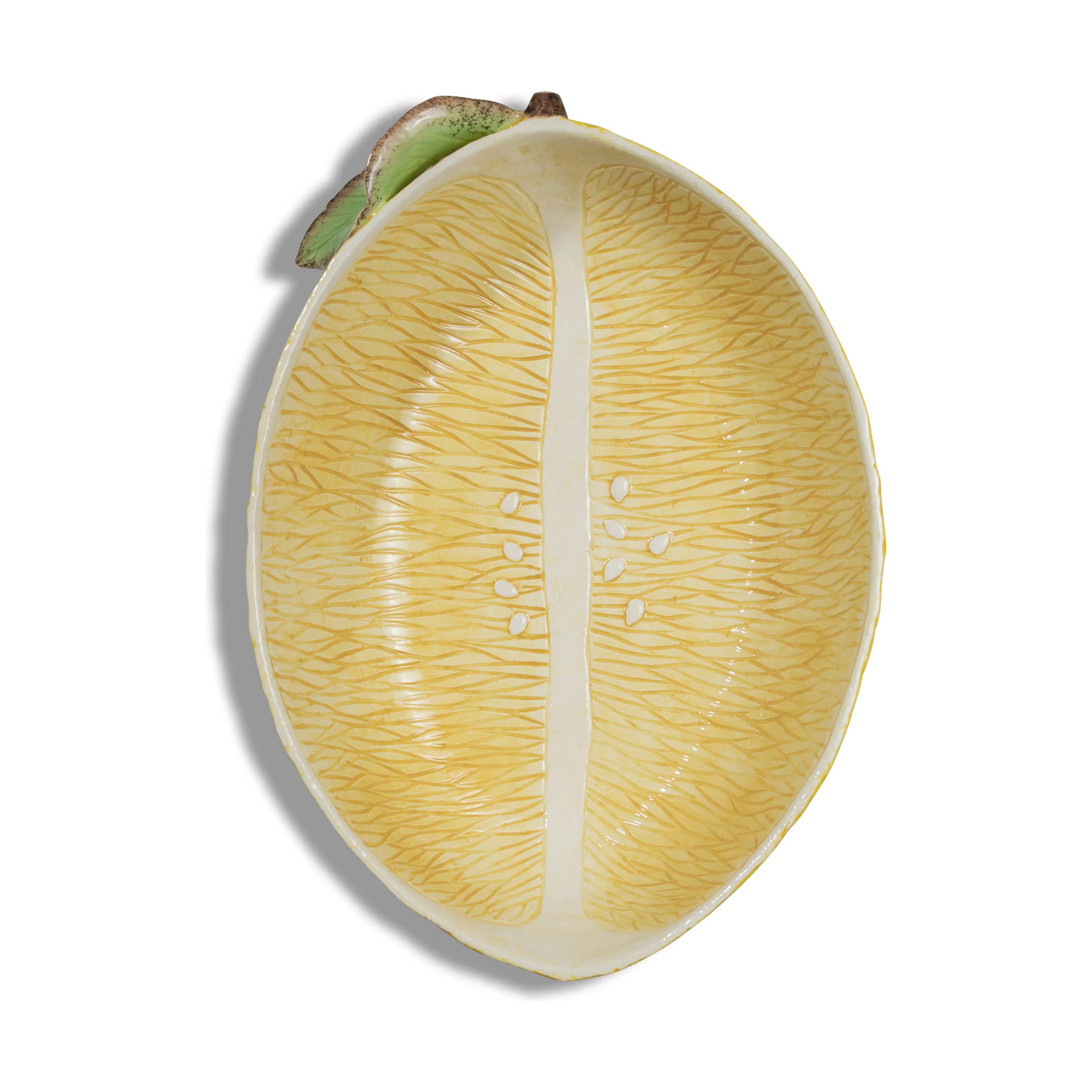 Lemon Skål, gul, large