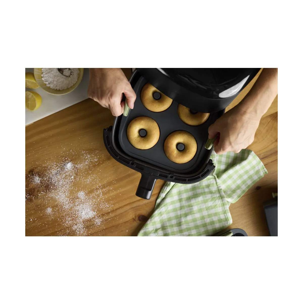 Lékué Tilbehør til airfryers Airfryer Donutform i Sort, 3