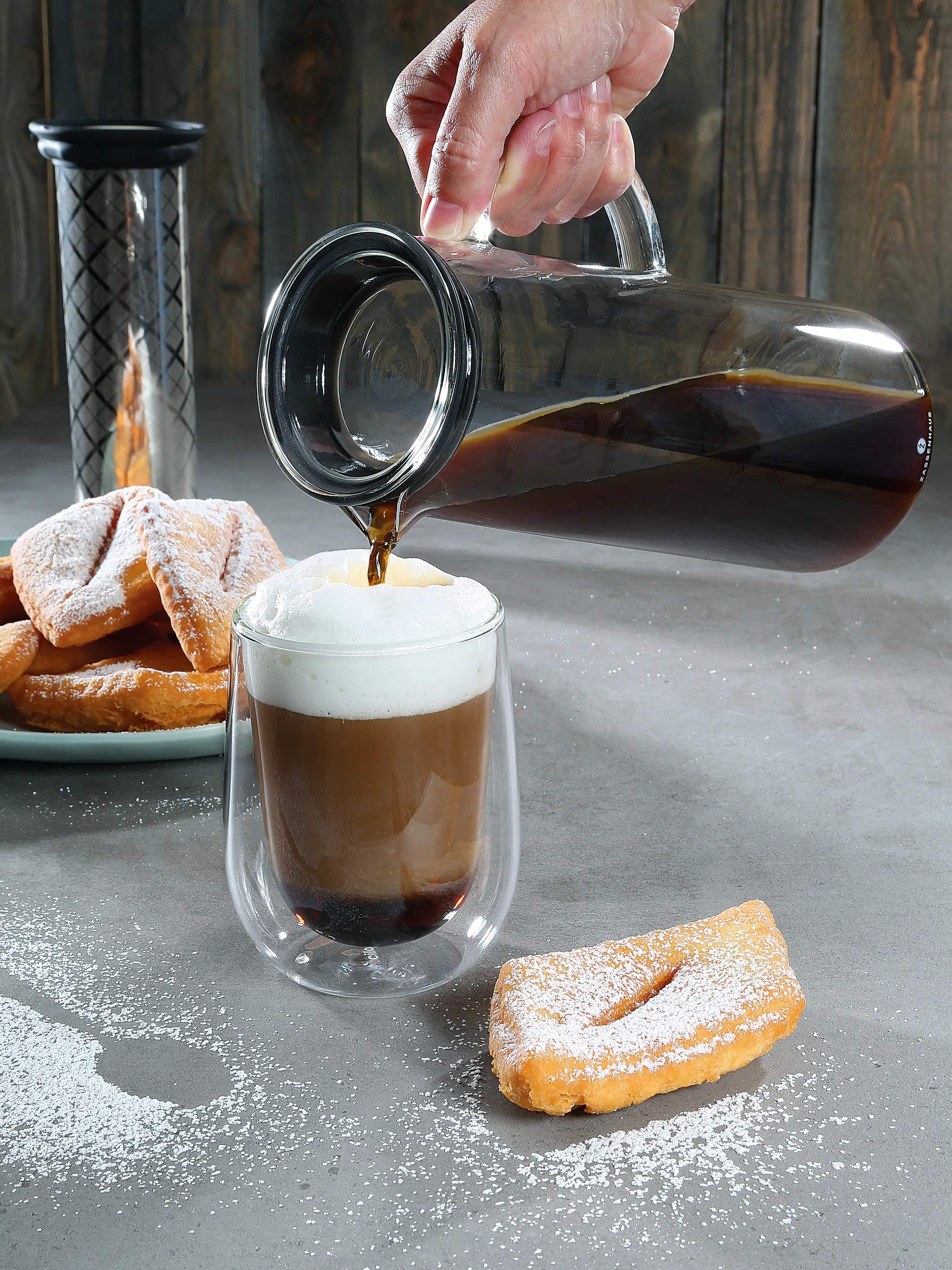 Zassenhaus Stempelkander Aroma Kaffebrygger i Sølv, 2