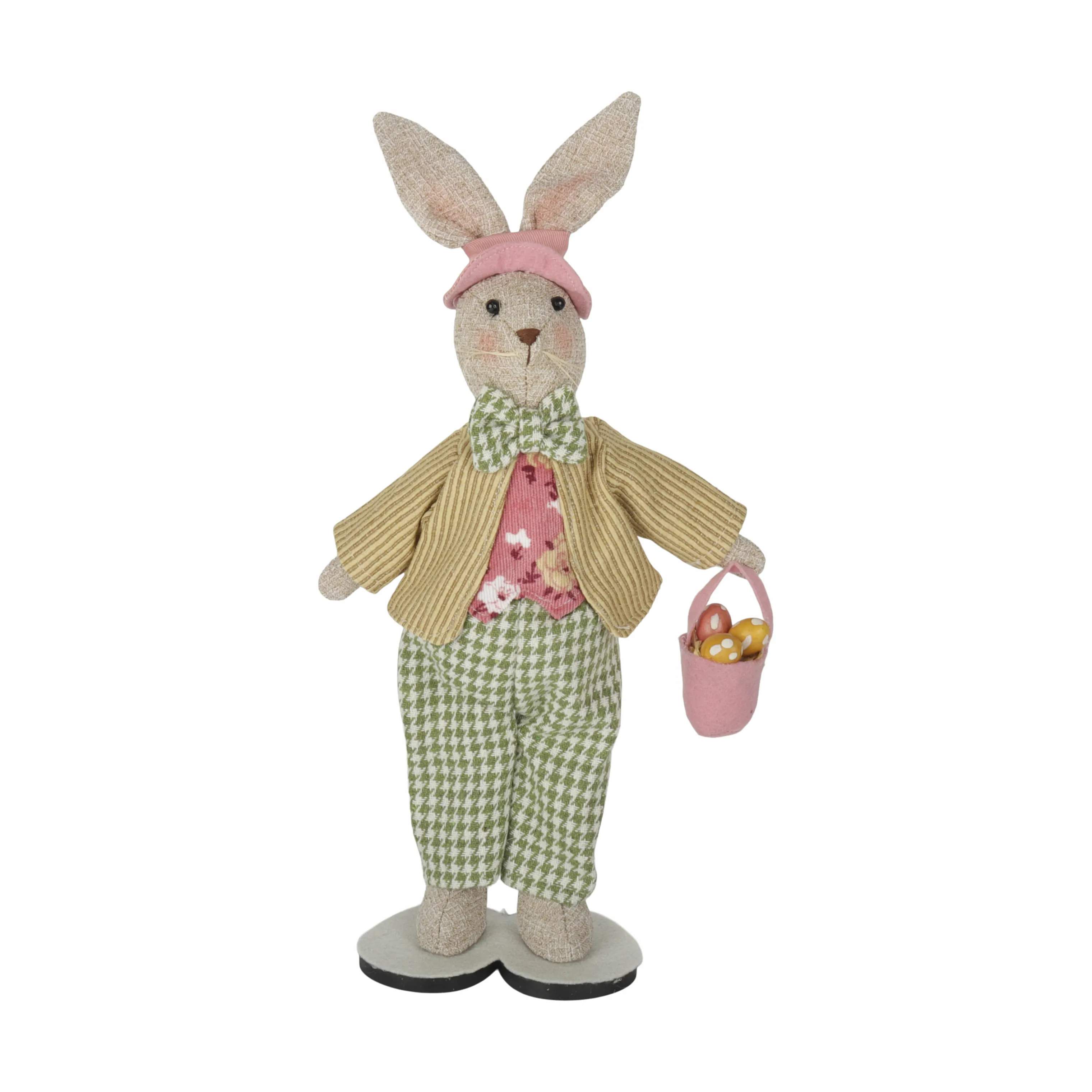 Tøjkanin - Dreng, beige/grøn/rosa, large