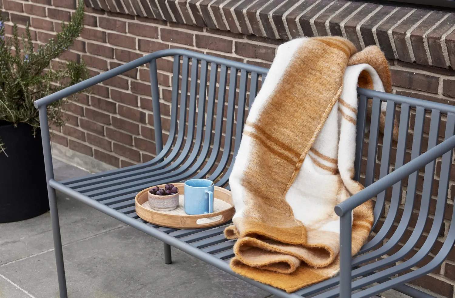 Hübsch Bakker Canvas Bakke - 2 stk. i Beige, 4