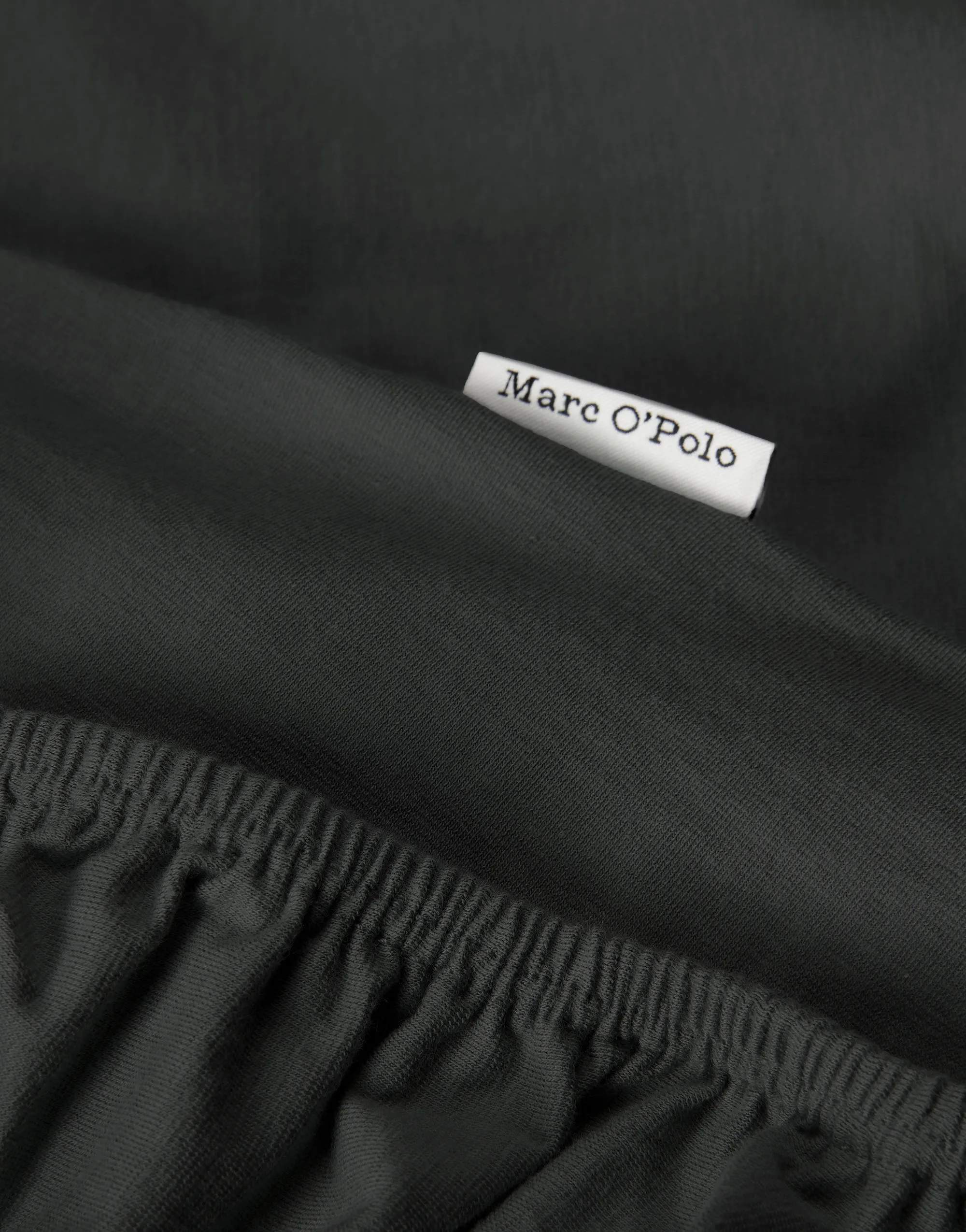 Marc O'Polo Lagner Premium Organic Jersey Boxlagen i Anthracite, 140/160 x 200/220 cm, 2